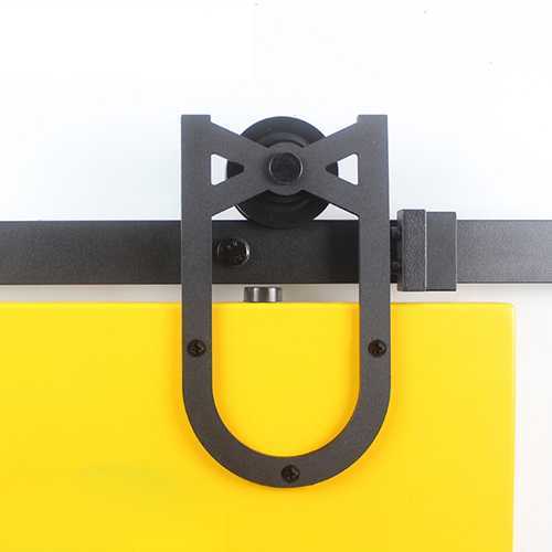Carbon Steel Sliding Wood Barn Door Hardware Kit SH-CA-0776