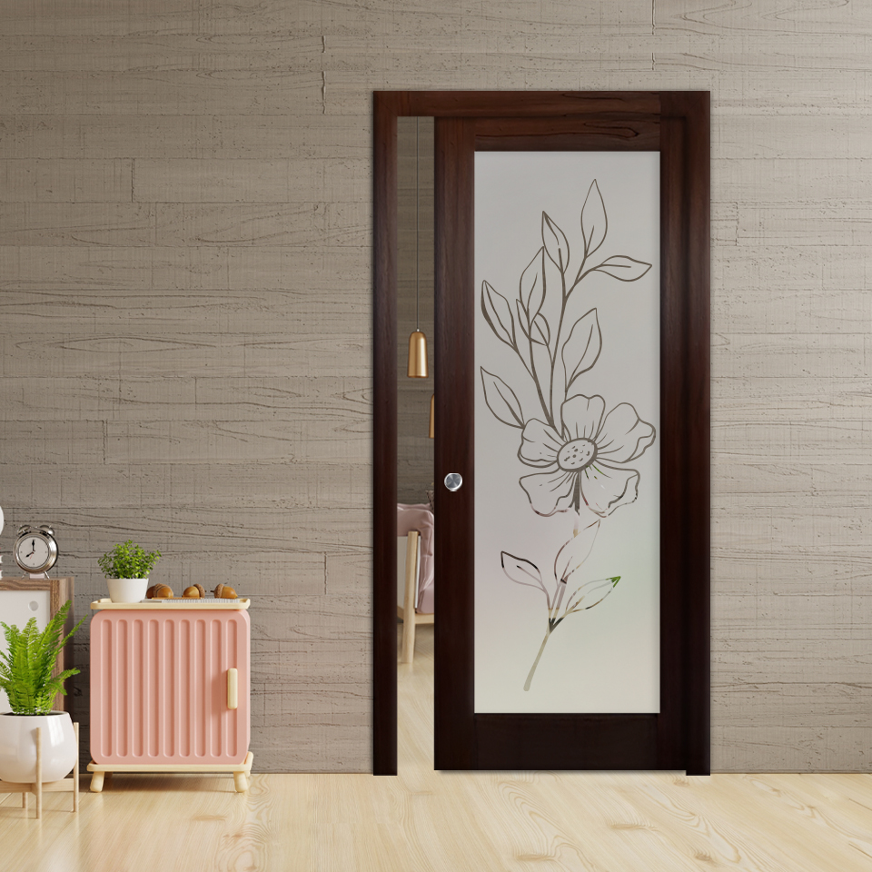 Glass Barn Door  (Semi-Private)_Recessed Grip Handle