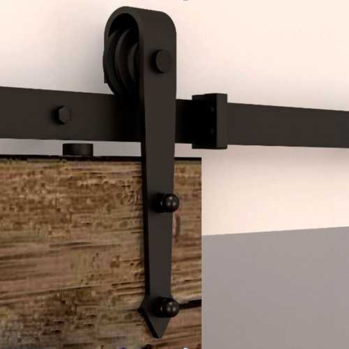 Carbon Steel Sliding Wood Barn Door Hardware Kit SH-CA-0770