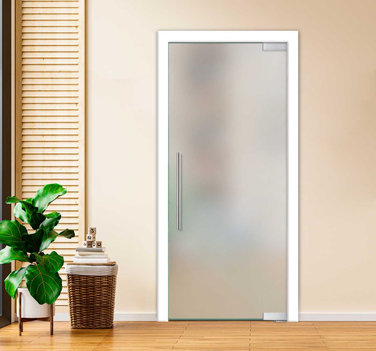 (Ready to ship) Pivot Glass Door Self Closing Pivot Hinges | Frosted Glass | ++Liquidation Sales++