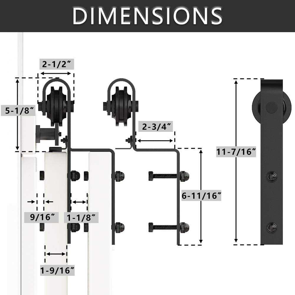 Hardware Kit for Double Bypass Sliding Door