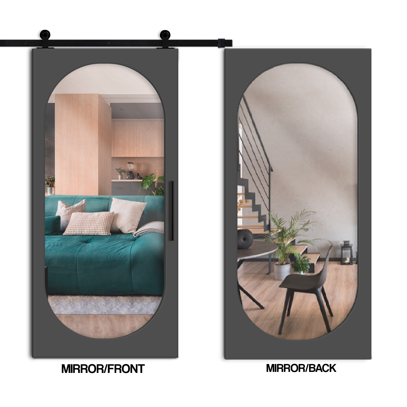 2 x Mirror (Front & Back Side)