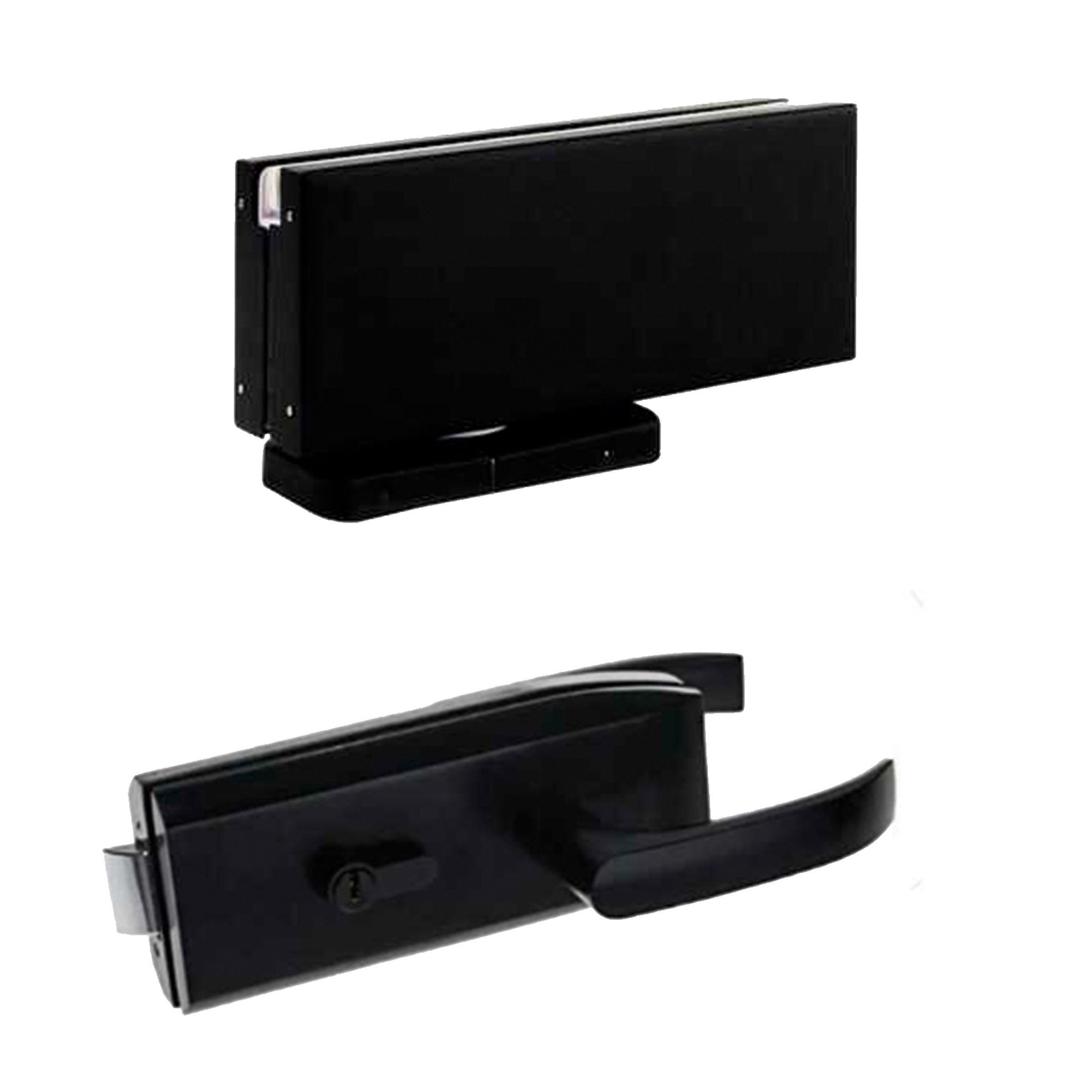 Black Pivot Hinges & Lock