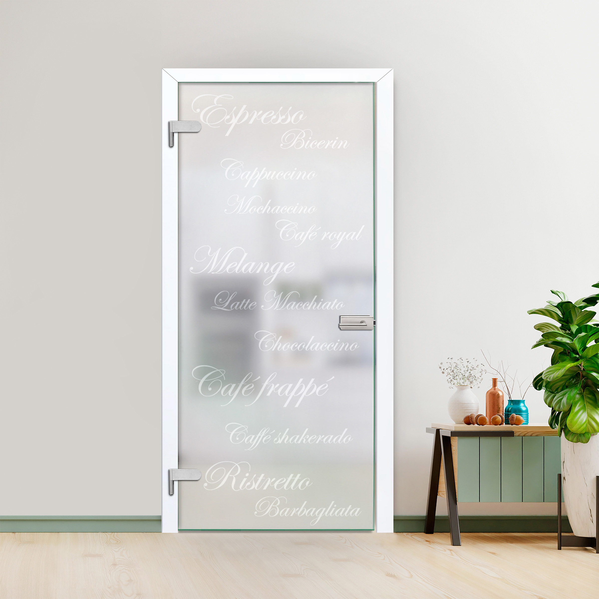Hinged Glass Door (Model HGD-H+H-0025 Full-Private)