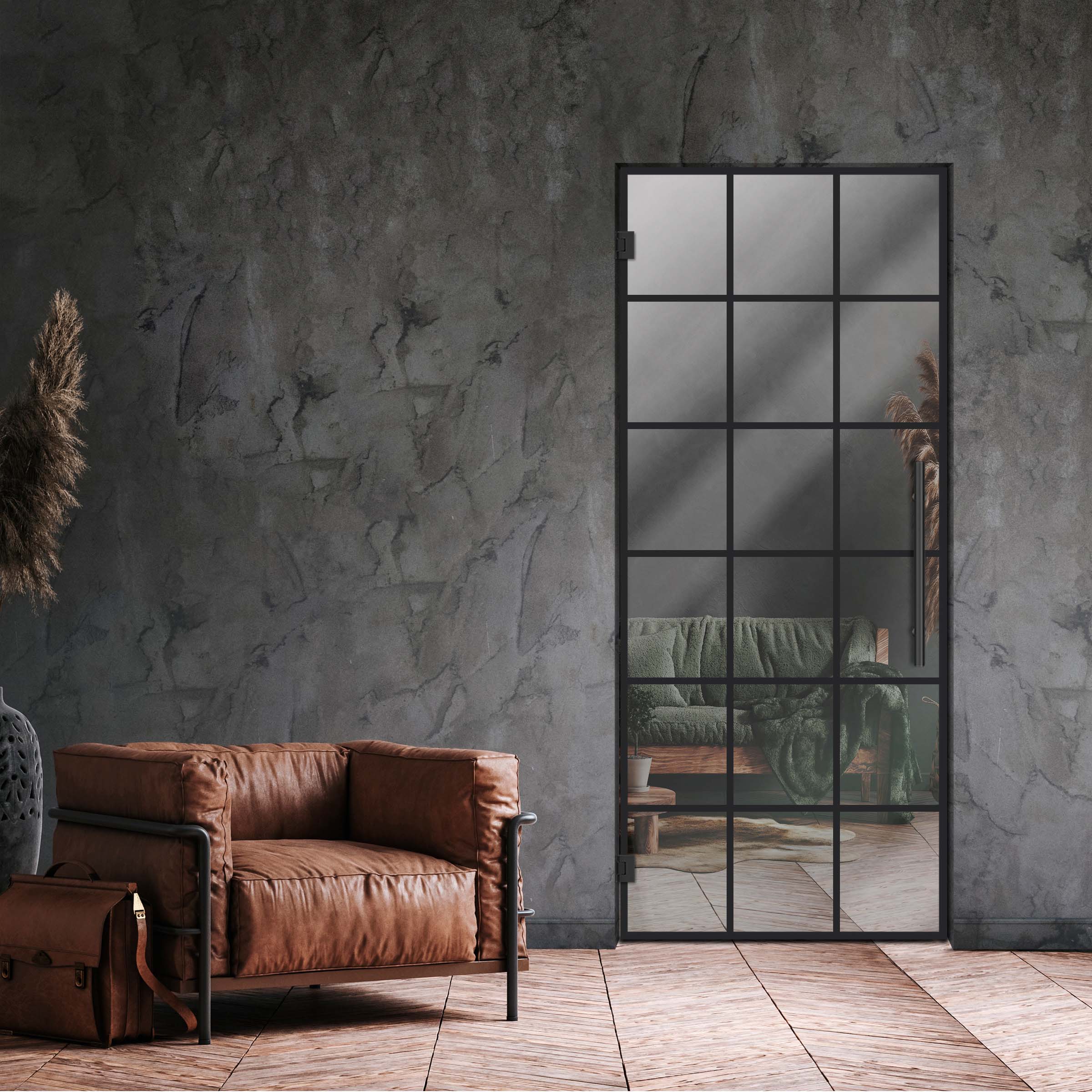 Swing Glass Door Industrial & Loft Style SD-6302