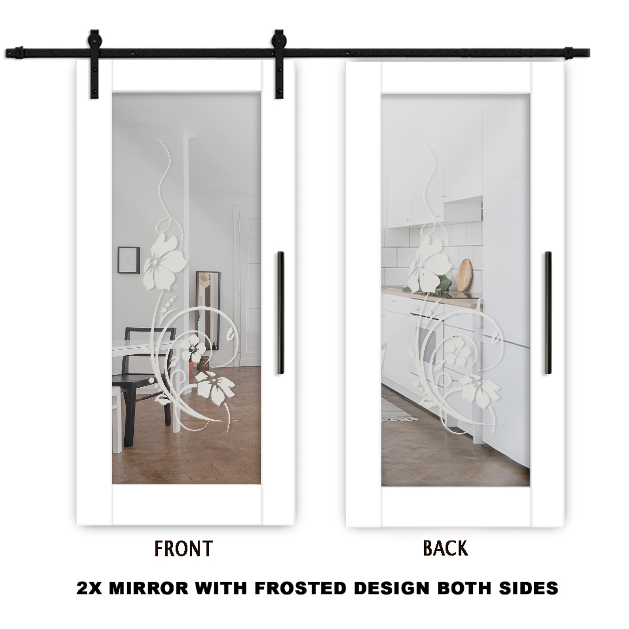 2x Mirror (2x Design Front & Back Side)