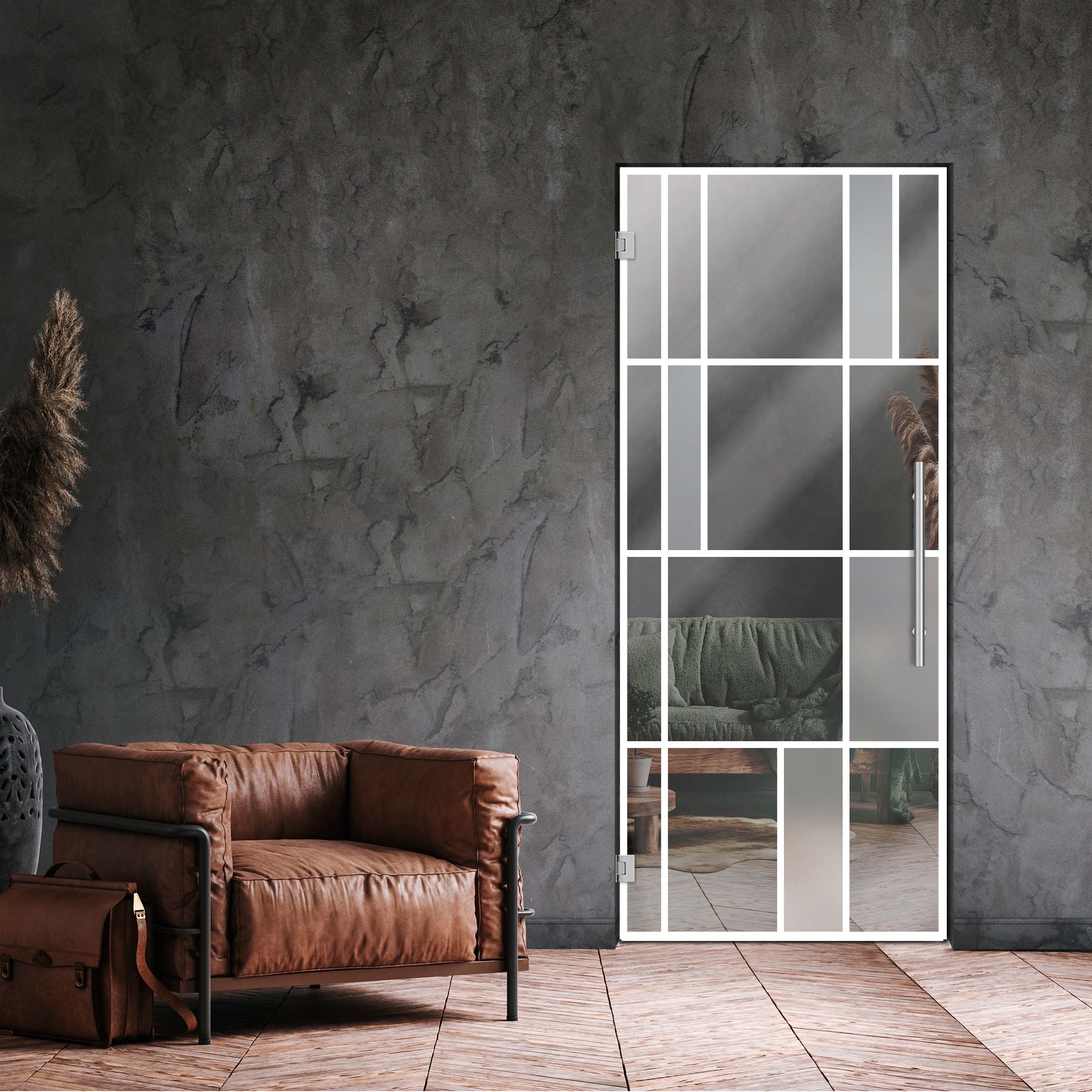 Swing Glass Door Industrial & Loft Style SD-6301