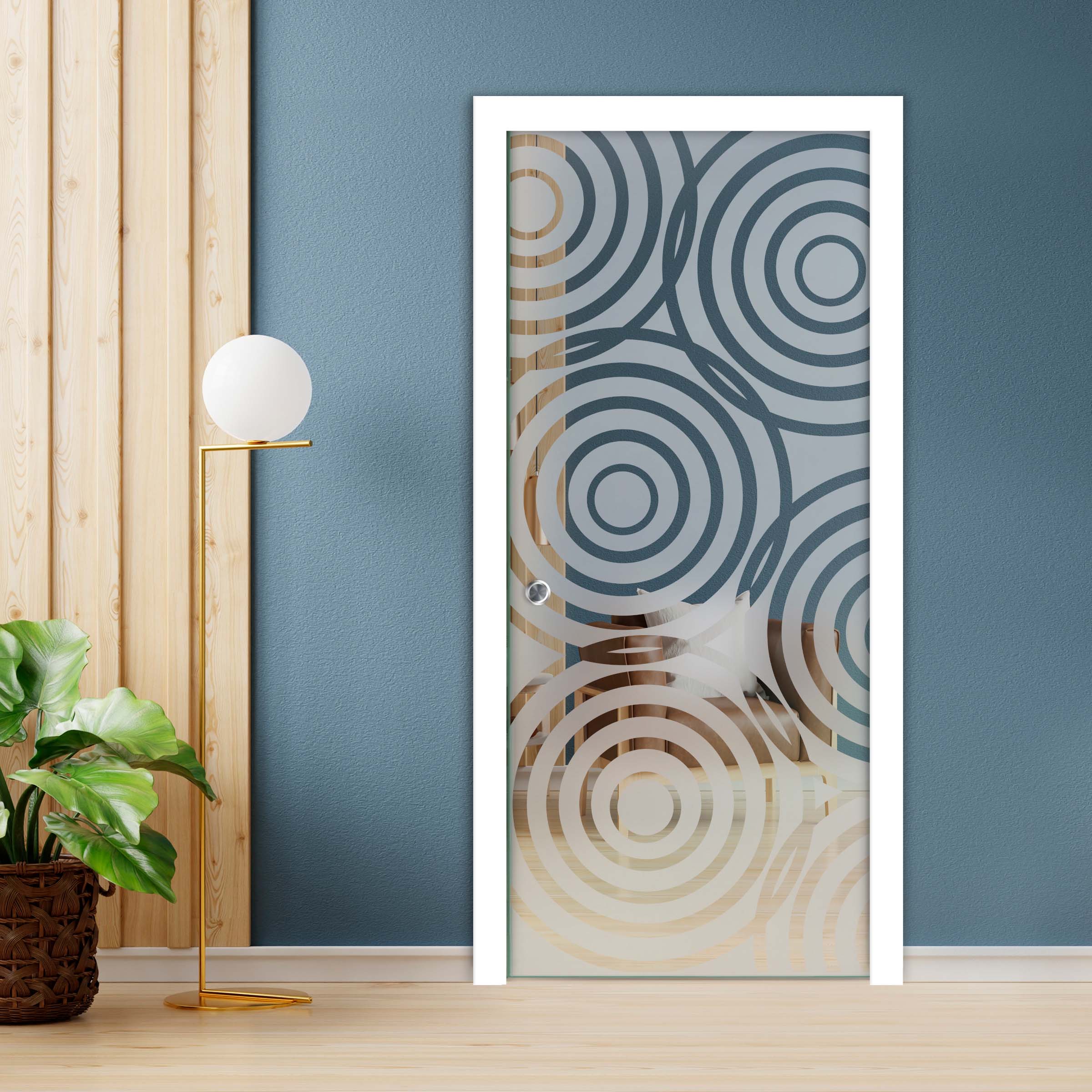 Pocket Glass Barn Door (Model PSGD-0132 Semi-Private)
