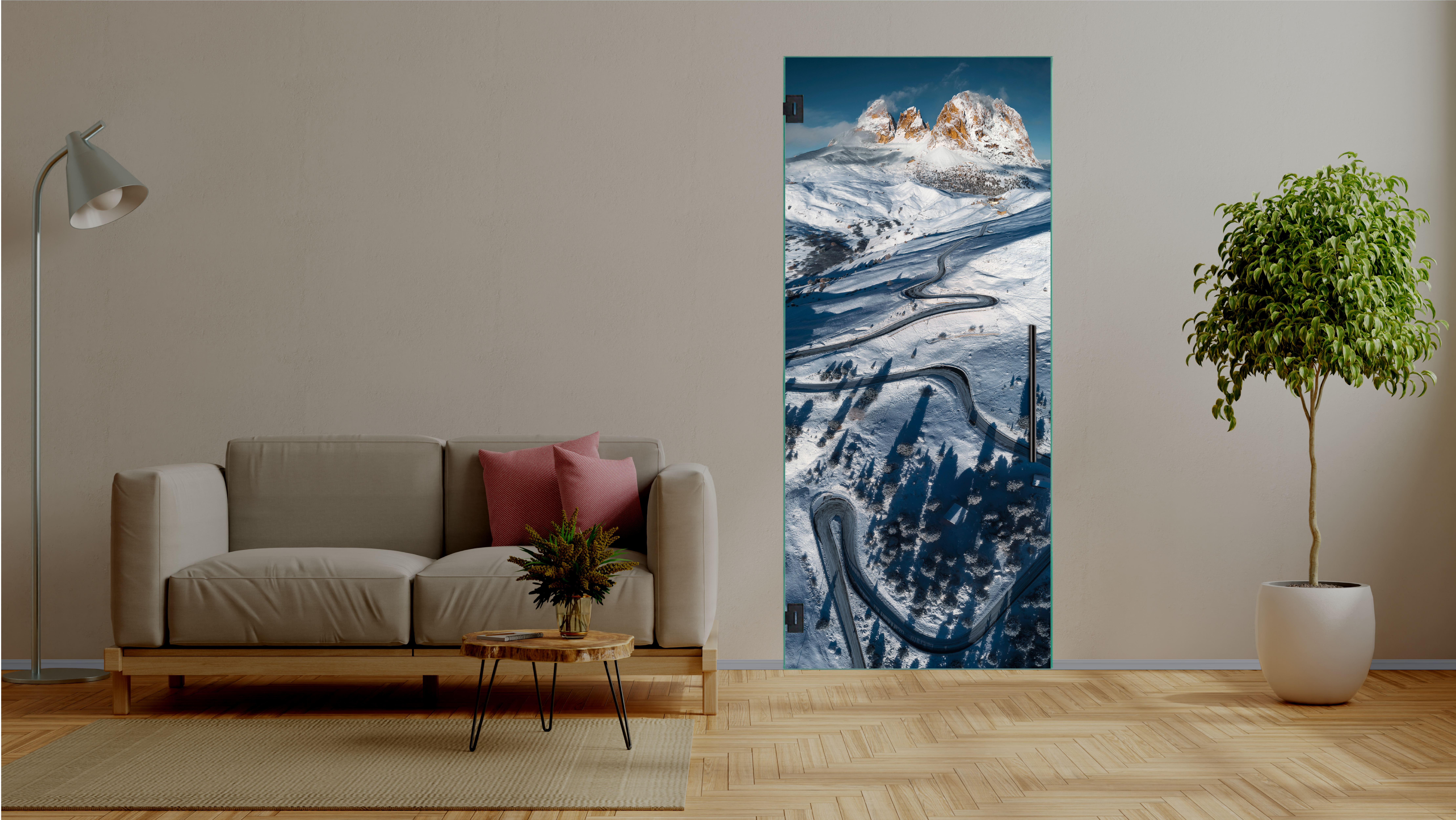 Digital Printing Swing Glass Door T-Handler