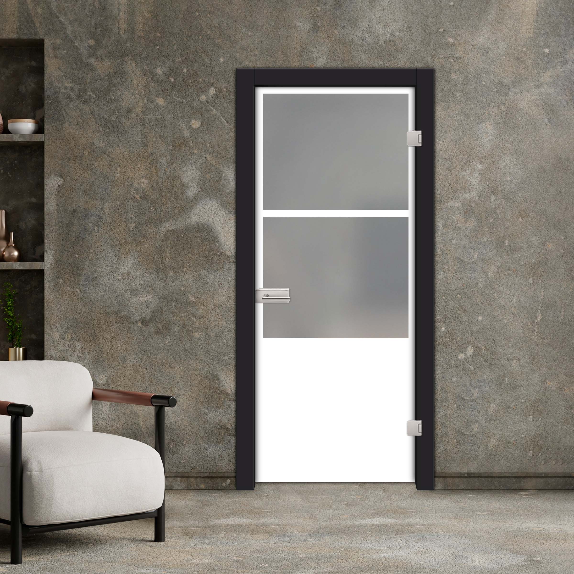 Frameless Industrial Style Hinged Glass Door IHGD-5430