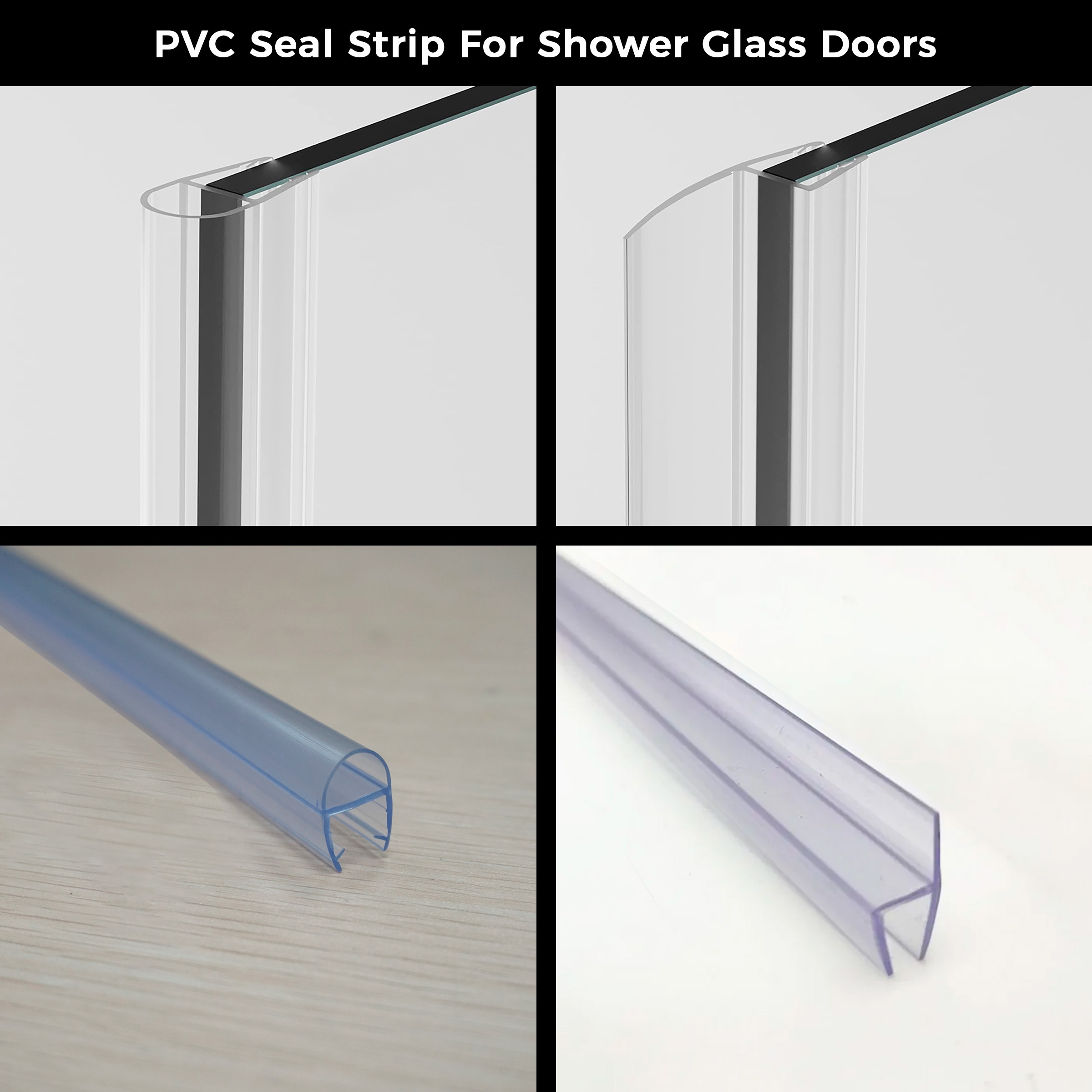 Frameless Fixed Shower Glass Panel Customized (With Your Photo) FSS-4033