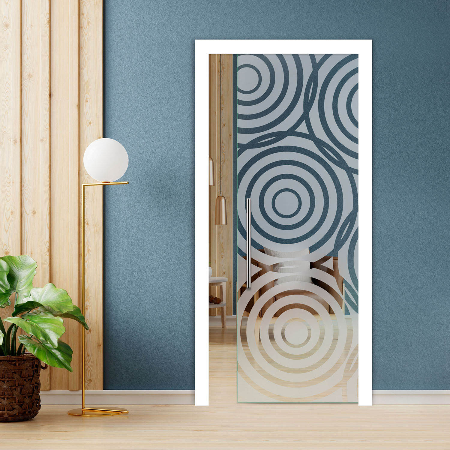 Pocket Glass Barn Door (Model PSGD-0132 Semi-Private)