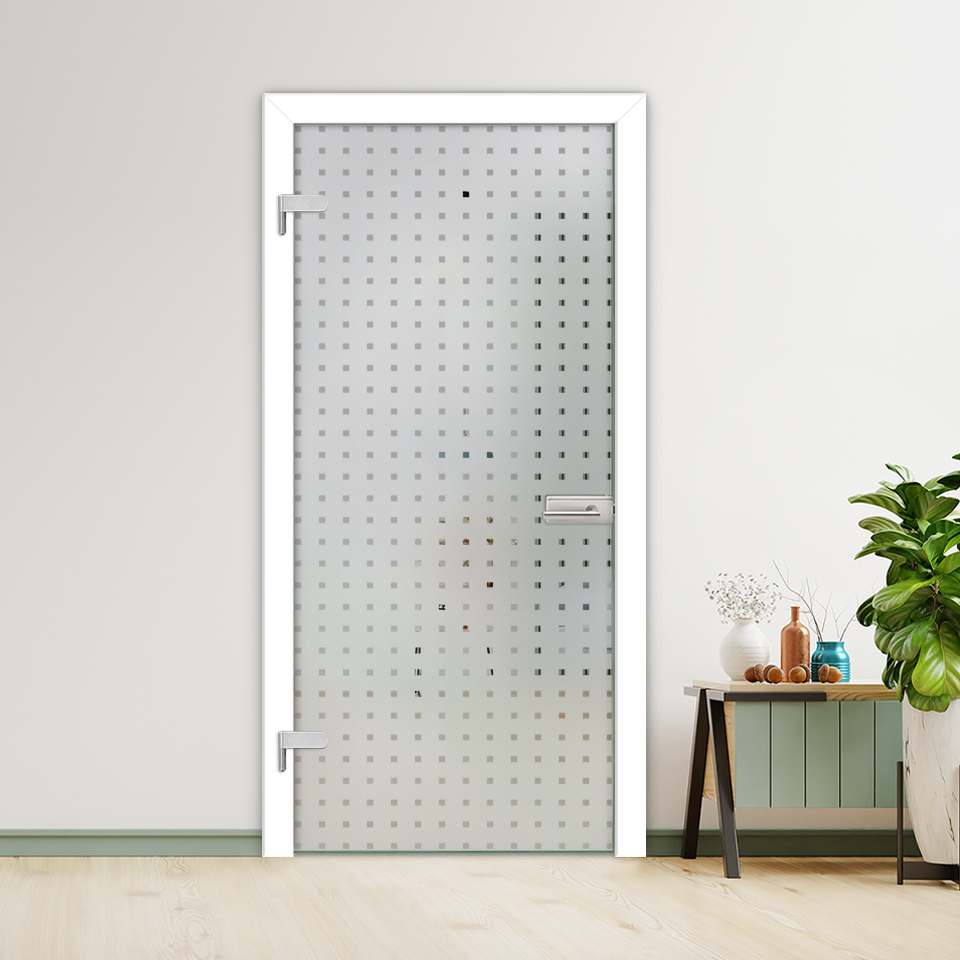 Hinged Glass Door (Model HGD-H+H-0010 Semi-Private)