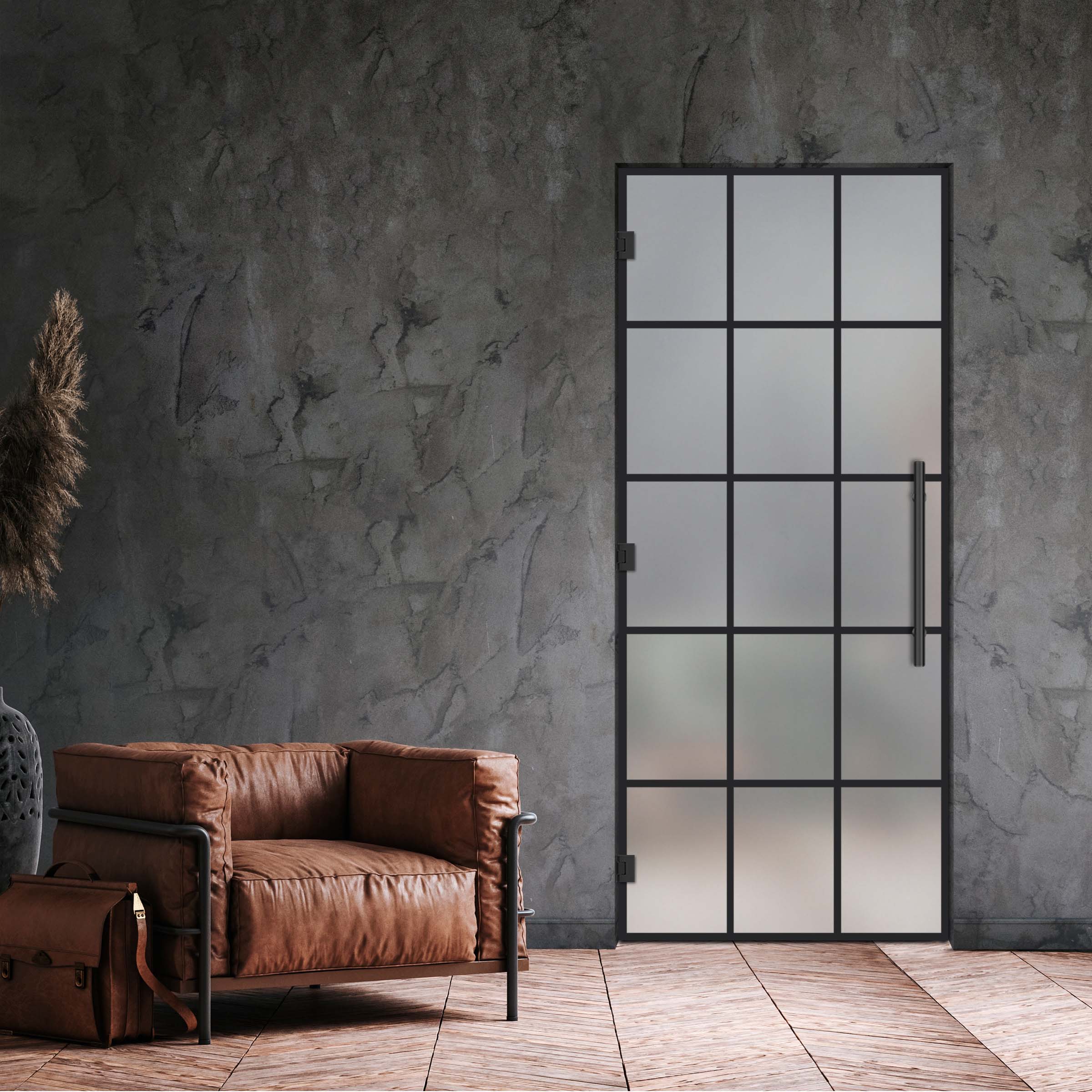 Swing Glass Door Industrial & Loft Style SD-4189