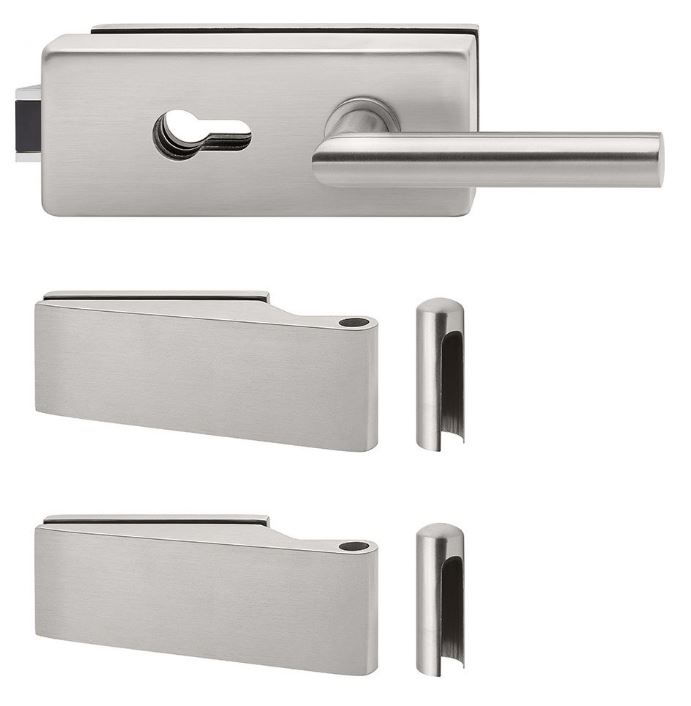 Glass Door fitting set for Profile Cylinder