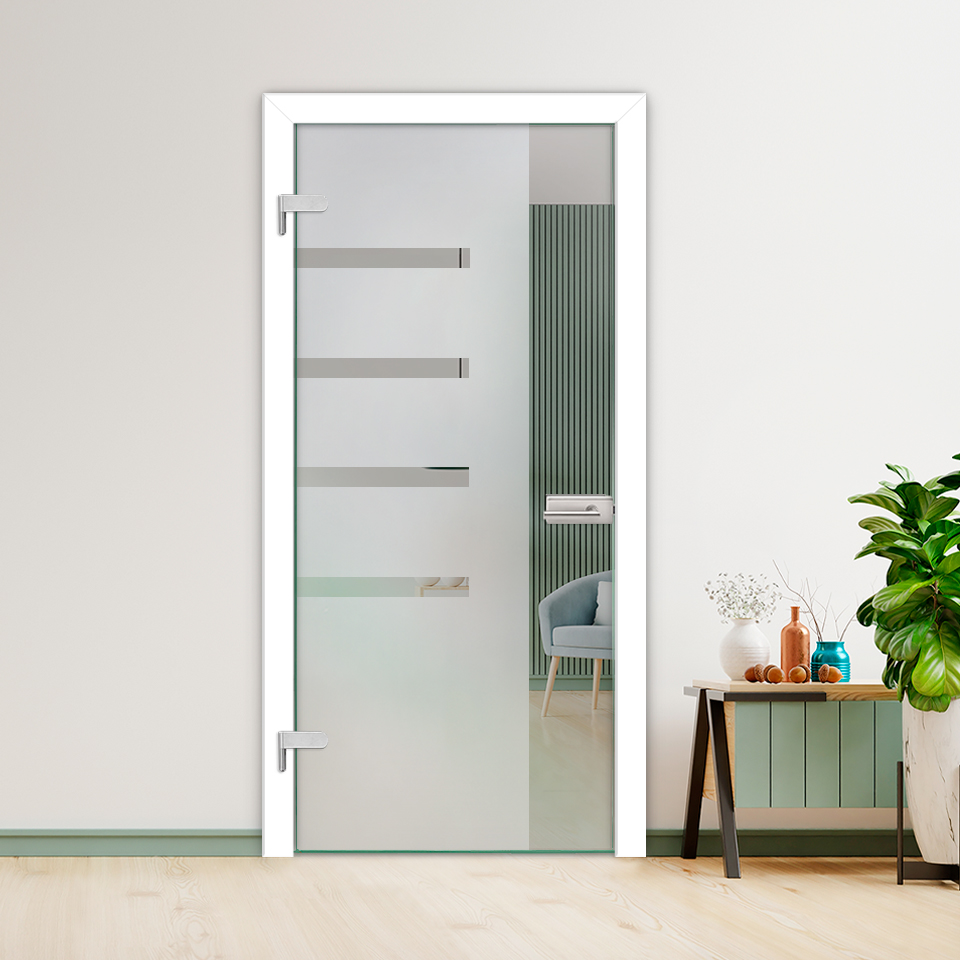 Hinged Glass Door (Model HGD-H+H-0021 Semi-Private)