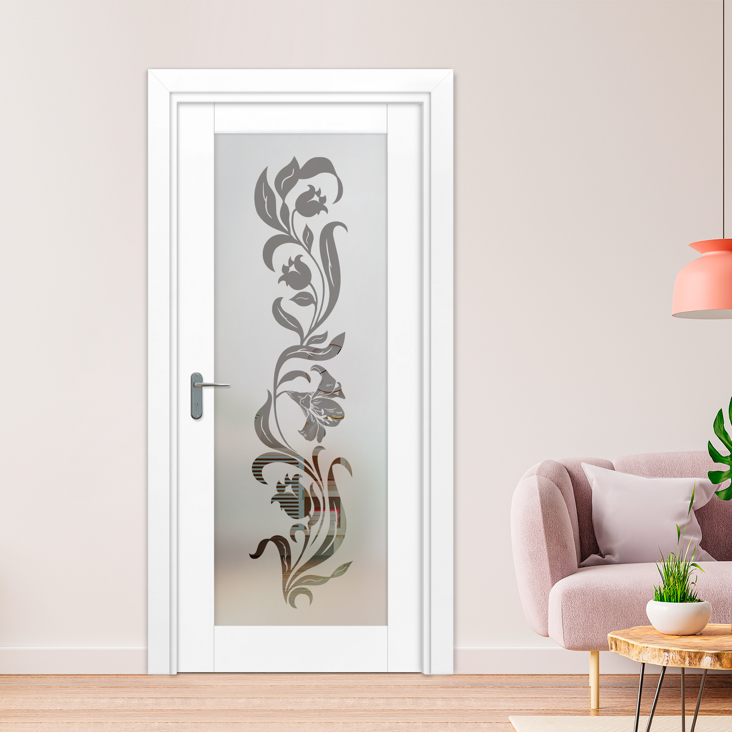 1 Lite Interior Door with Glass Insert 1LID-3184