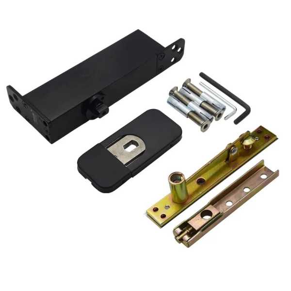 Black Carbon Steel Pivot Wooden Hardware