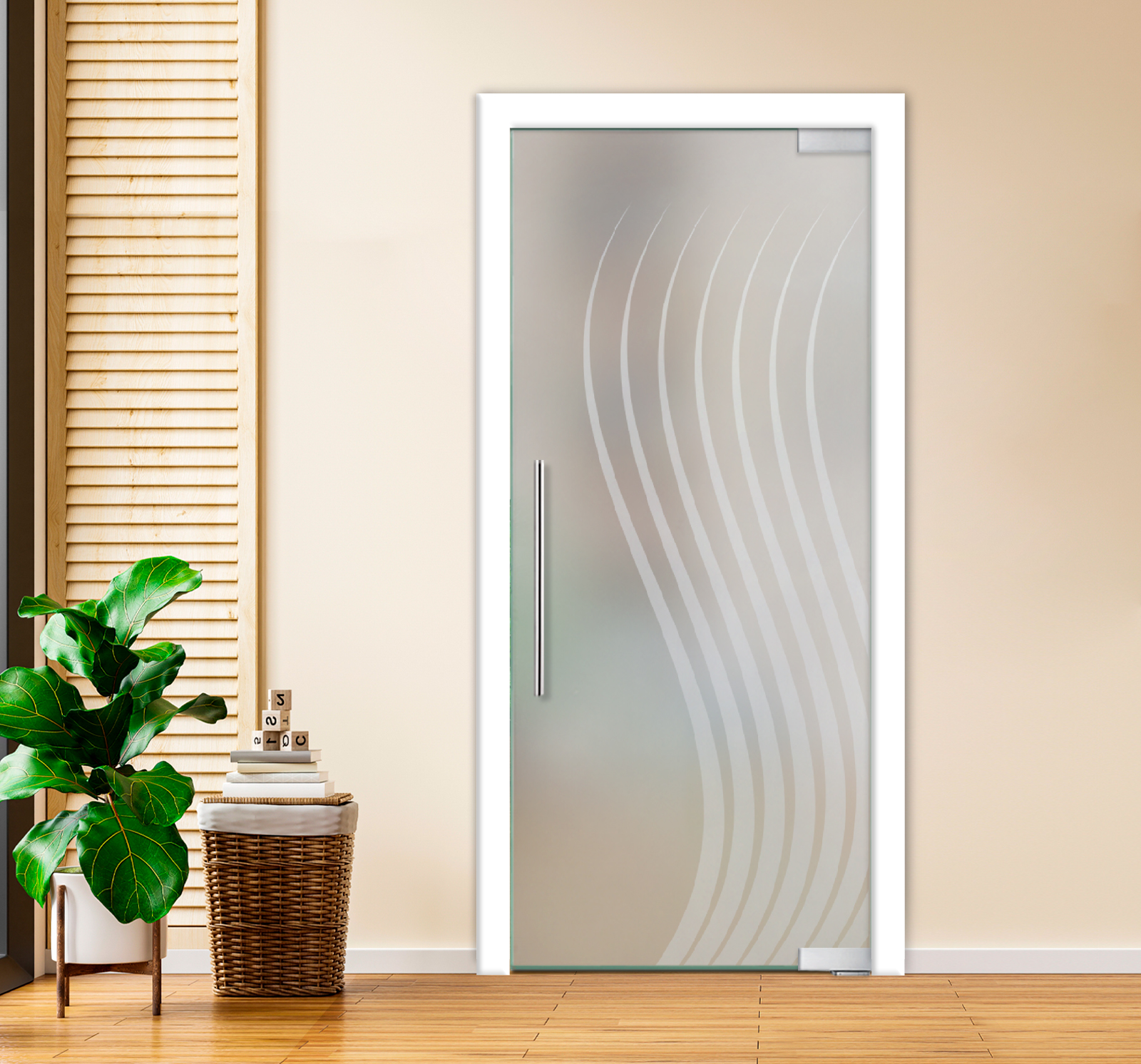 Pivot Glass Door (Model PD-0001 Semi-Private) With T Handle Bar