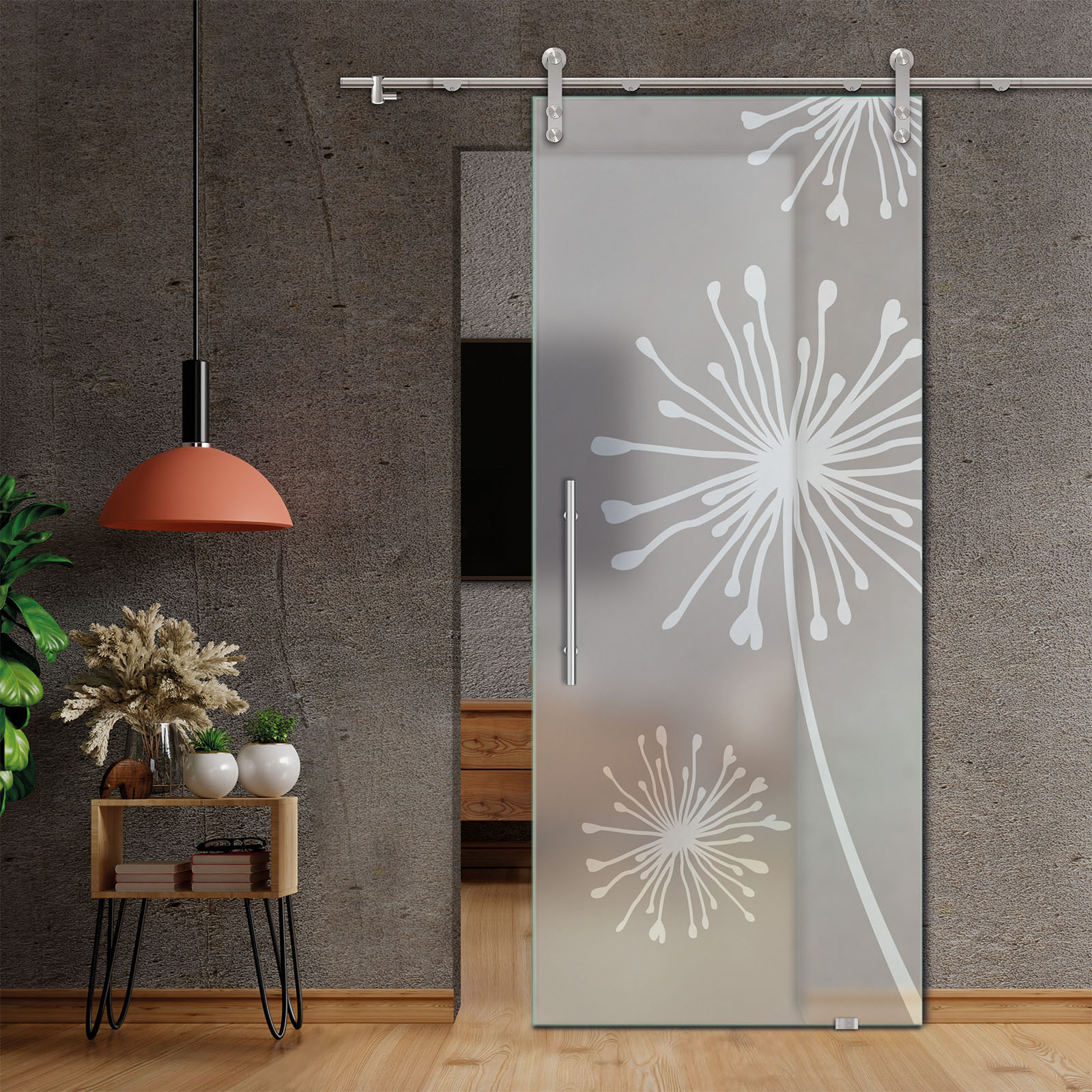 Sliding Glass Barn Door (Full-private)