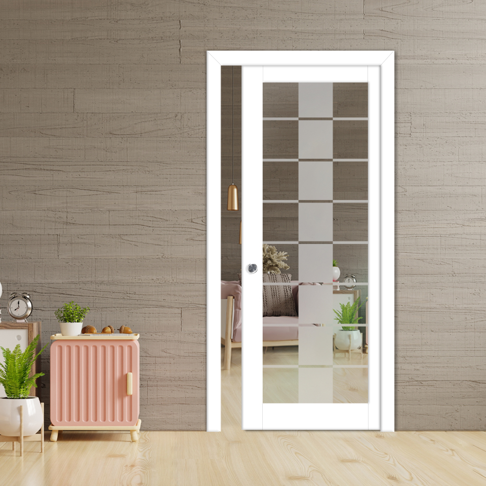 Glass Barn Door (Non-Private)_Recessed Grip Handle