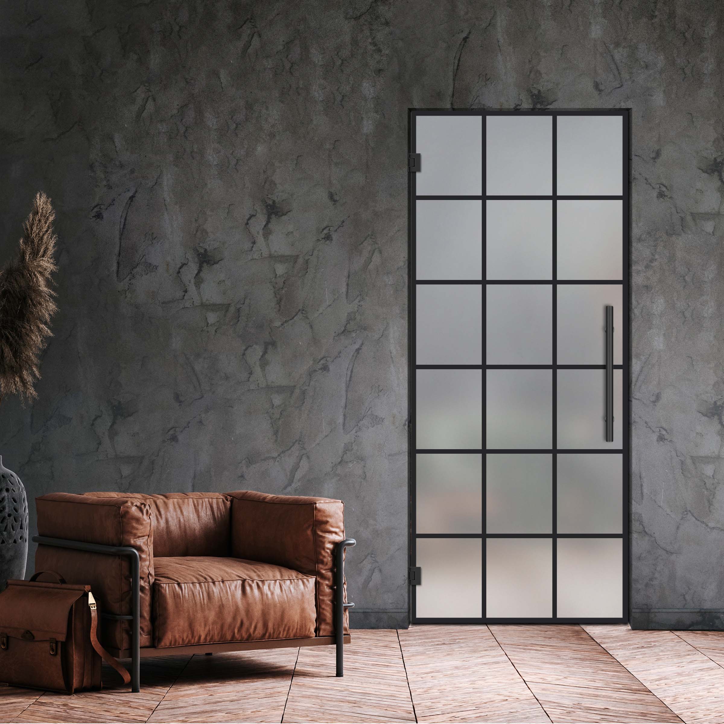 Swing Glass Door Industrial & Loft Style SD-6302