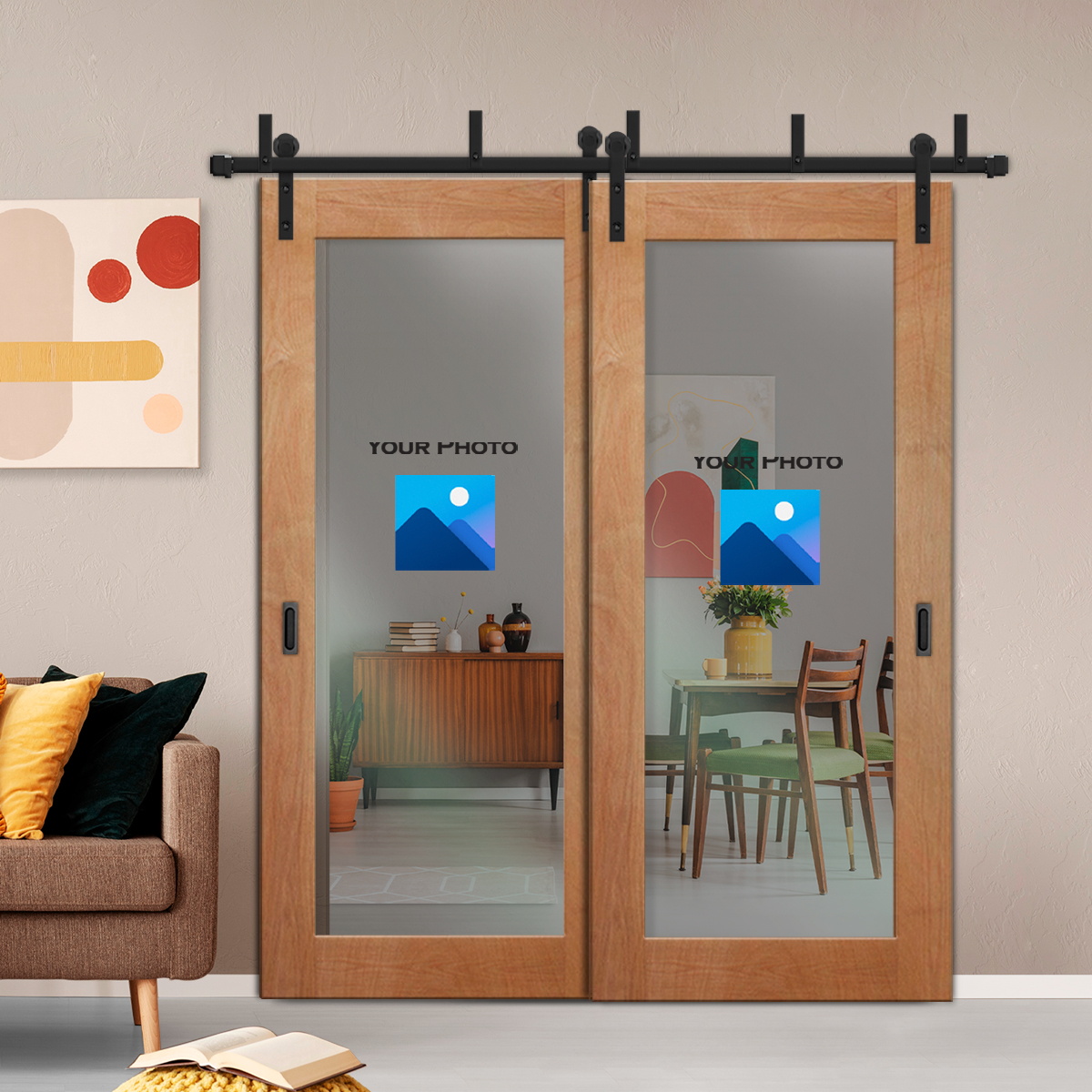 Sliding Barn Bypass Doors (Non-private) 