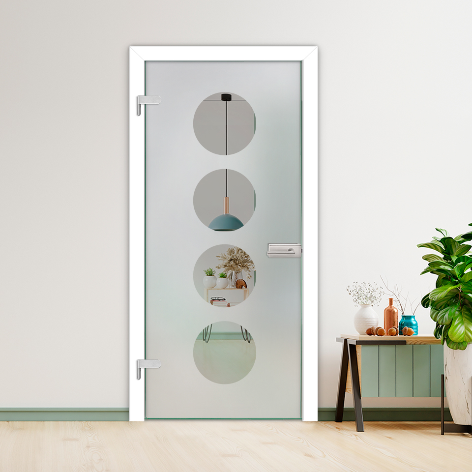 Hinged Glass Door HGD-H+H-0093 (Semi-private)