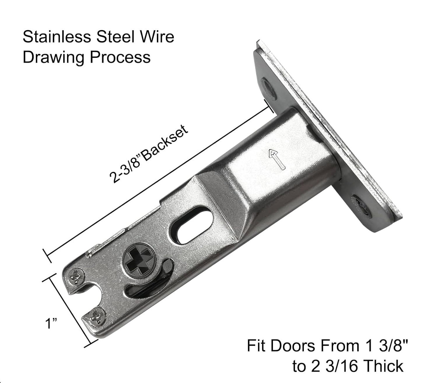Pocket Door Lock with Edge Pull