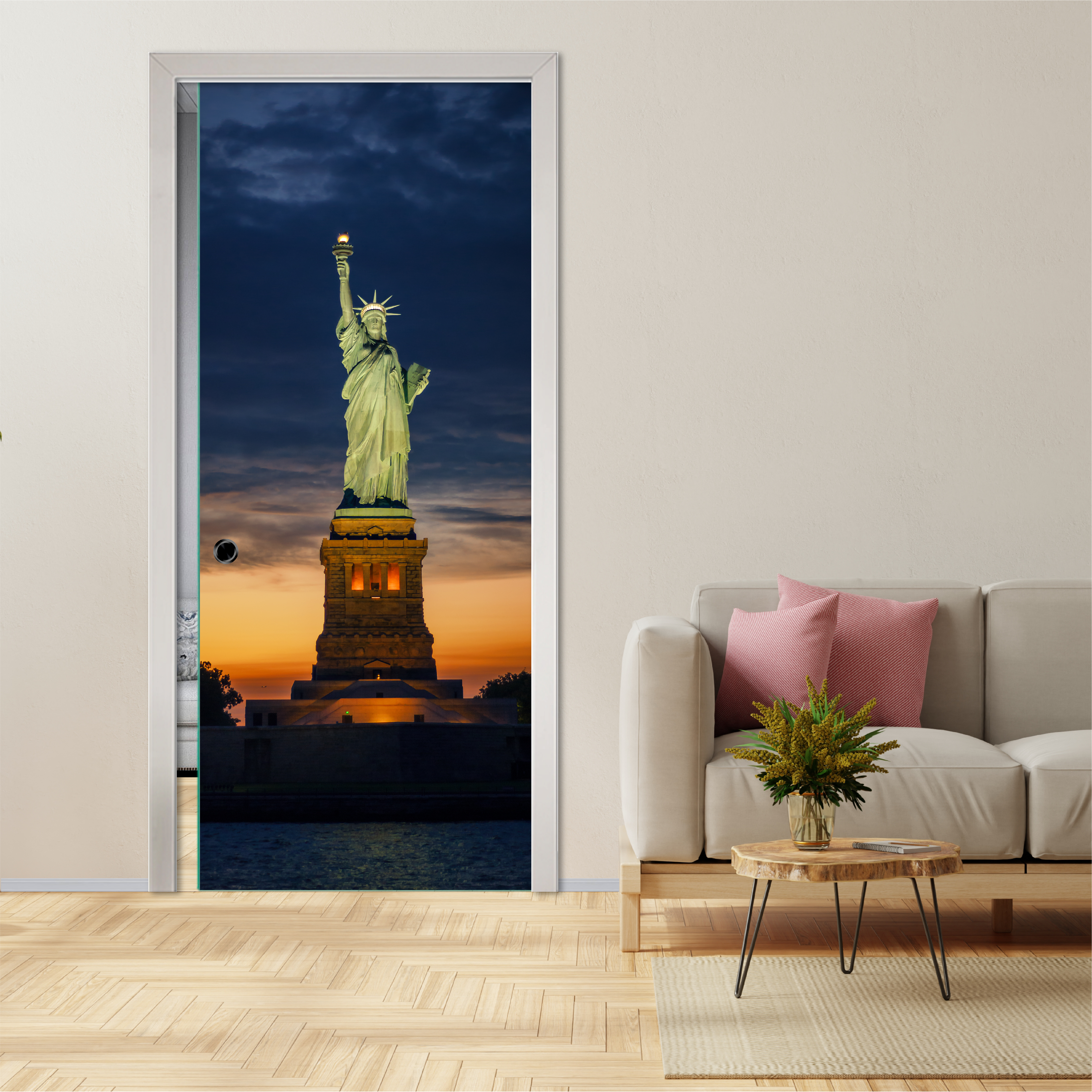 Dusk in Liberty Island