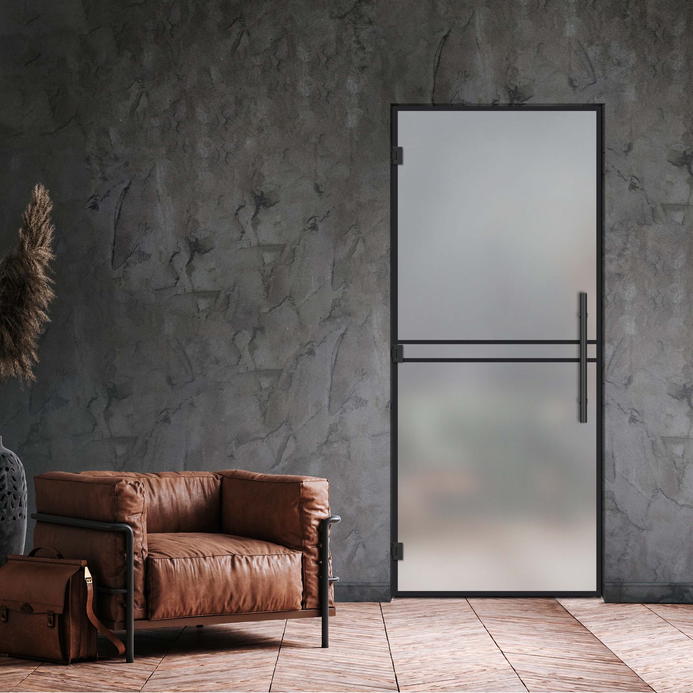 Swing Glass Door Industrial & Loft Style SD-4186