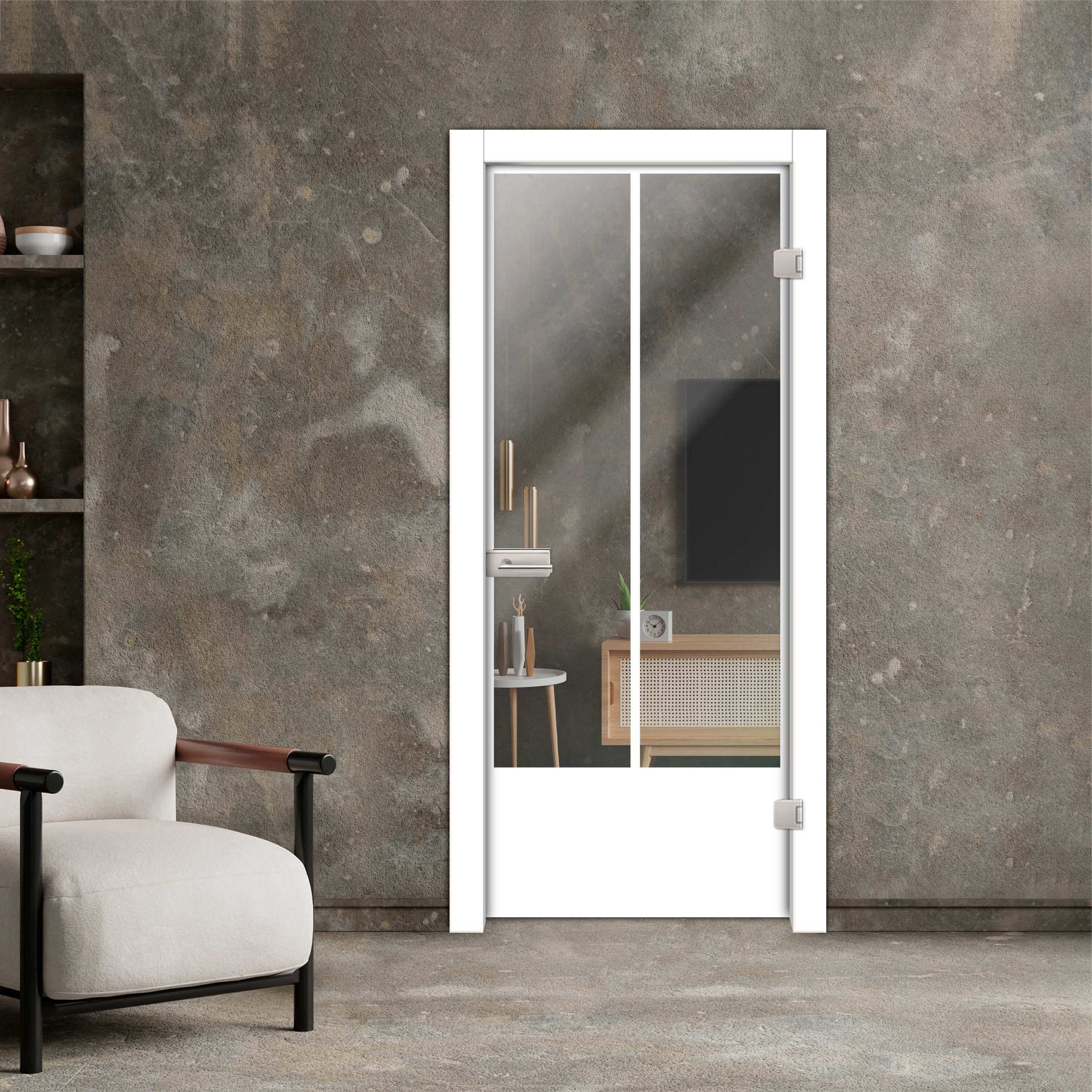 Frameless Industrial Style Hinged Glass Door IHGD-5410