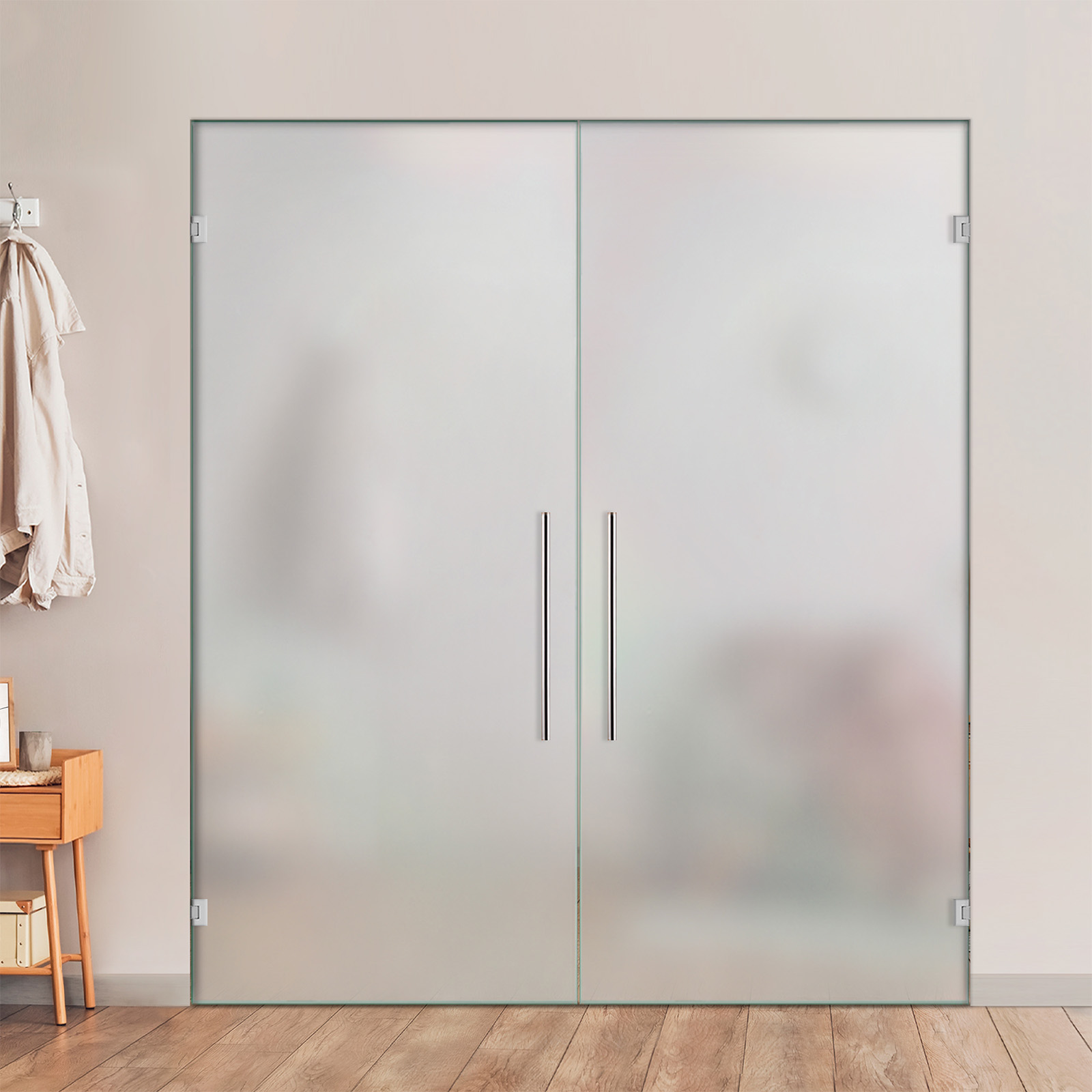 Double Swing Glass Door (Frosted Glass)