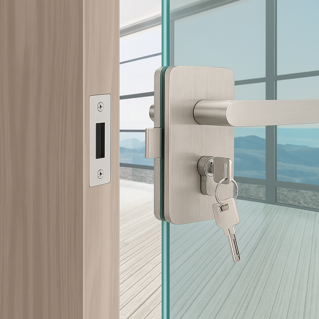 Glass Door Lock Set for Frameless