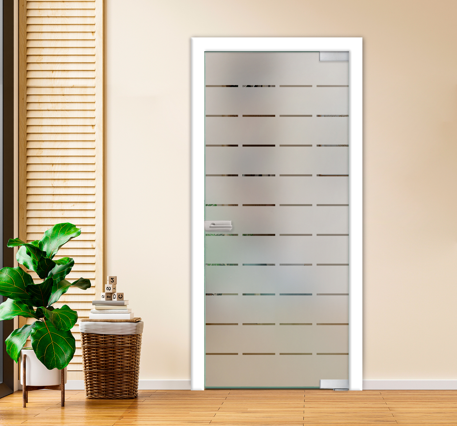 Pivot Glass Door (Model PD-0057 Non-Private) with Lock