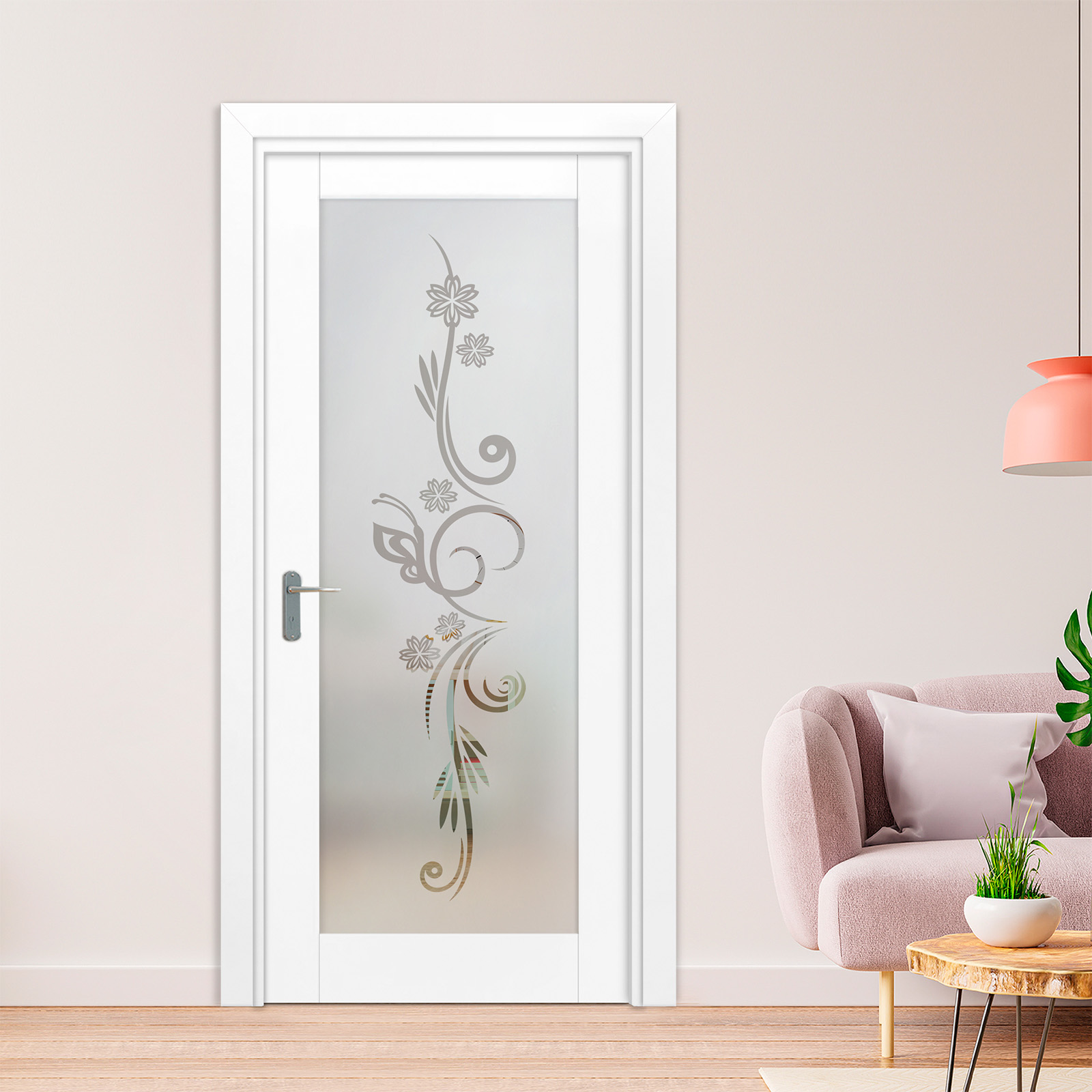 1 Lite Interior Door with Glass Insert 1LID-3183