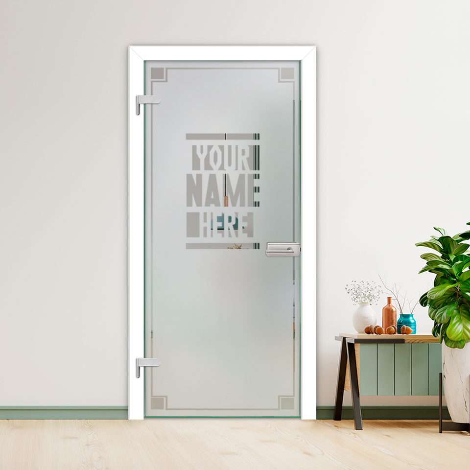 Hinged Glass Door (Semi-private) Lock