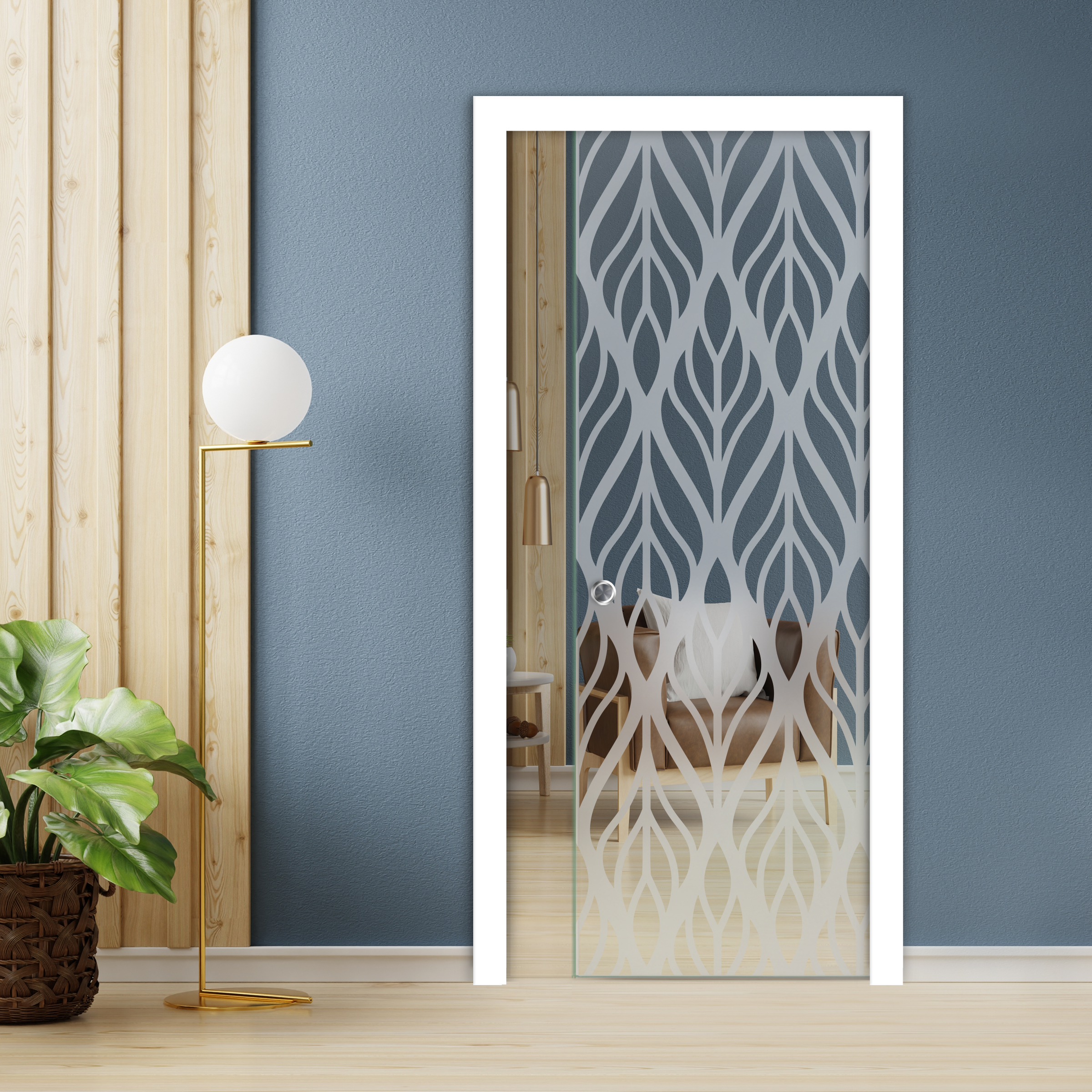 Pocket Glass Barn Door (Model PSGD-0108 Non-Private)
