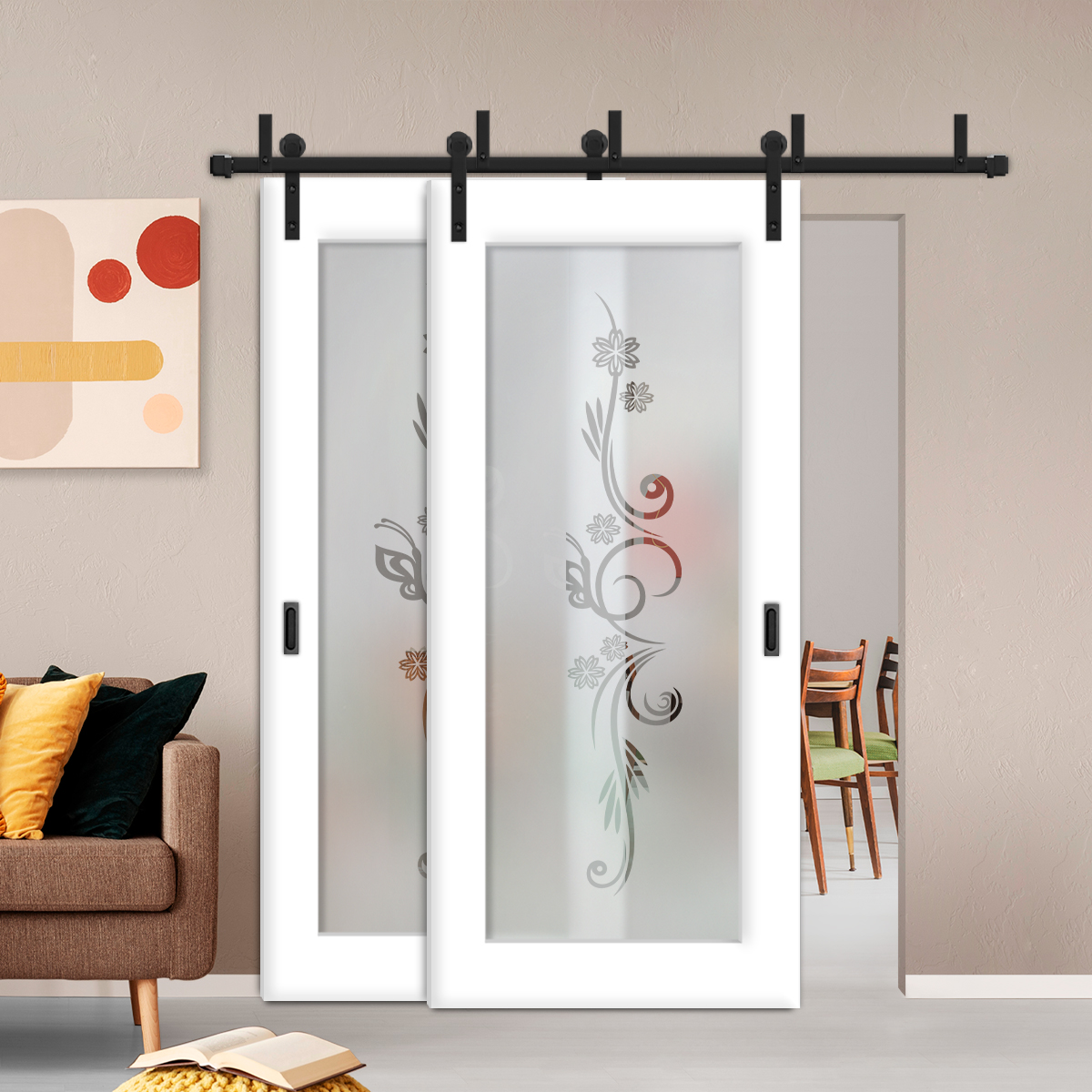 Sliding Barn Bypass Door (Semi-Private)