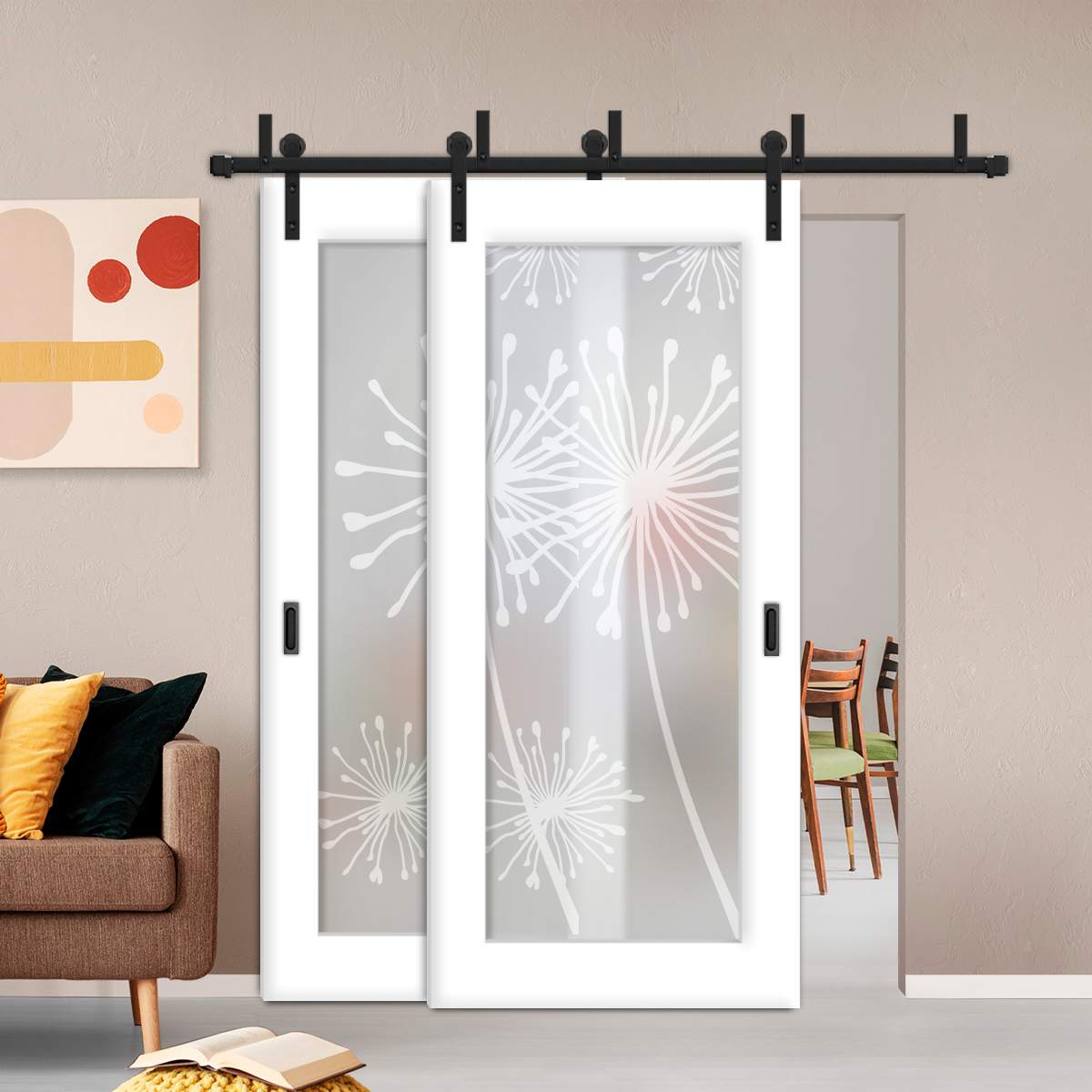 Sliding Barn Bypass Door (Model BGD-0002 Full-Private)