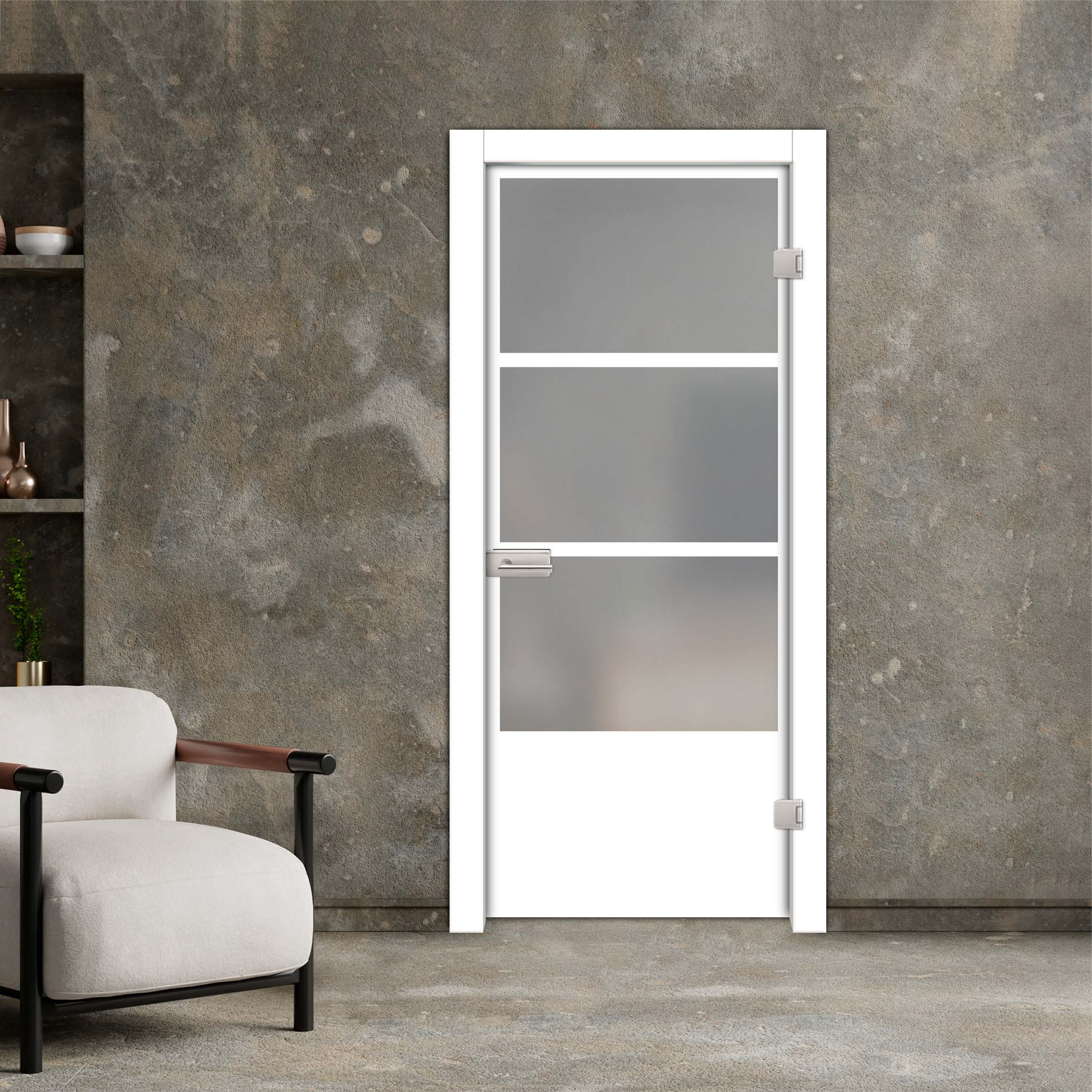 Frameless Industrial Style Hinged Glass Door IHGD-5406