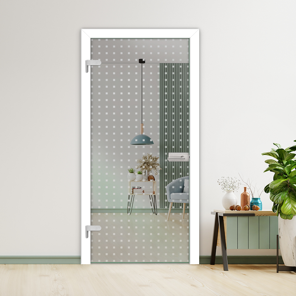 Hinged Glass Door (Model HGD-H+H-0010 Nom-Private)