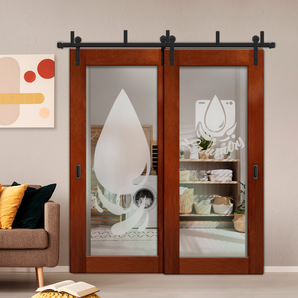 Sliding Barn Bypass Door (Non-Private)