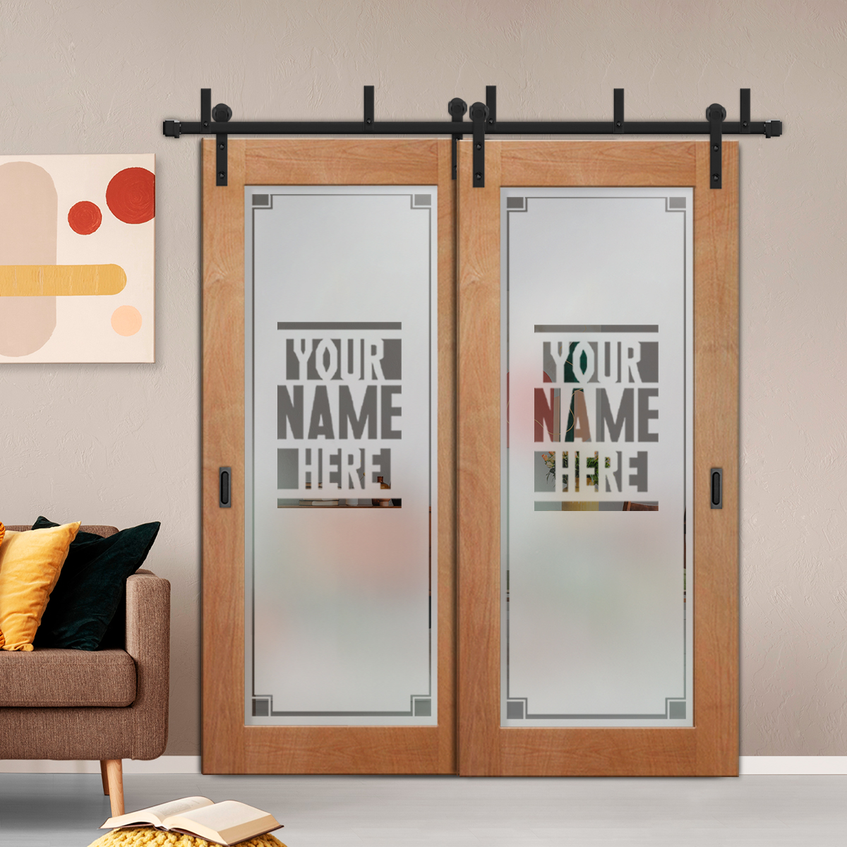 Sliding Barn Bypass Doors (Semi-private) Lock