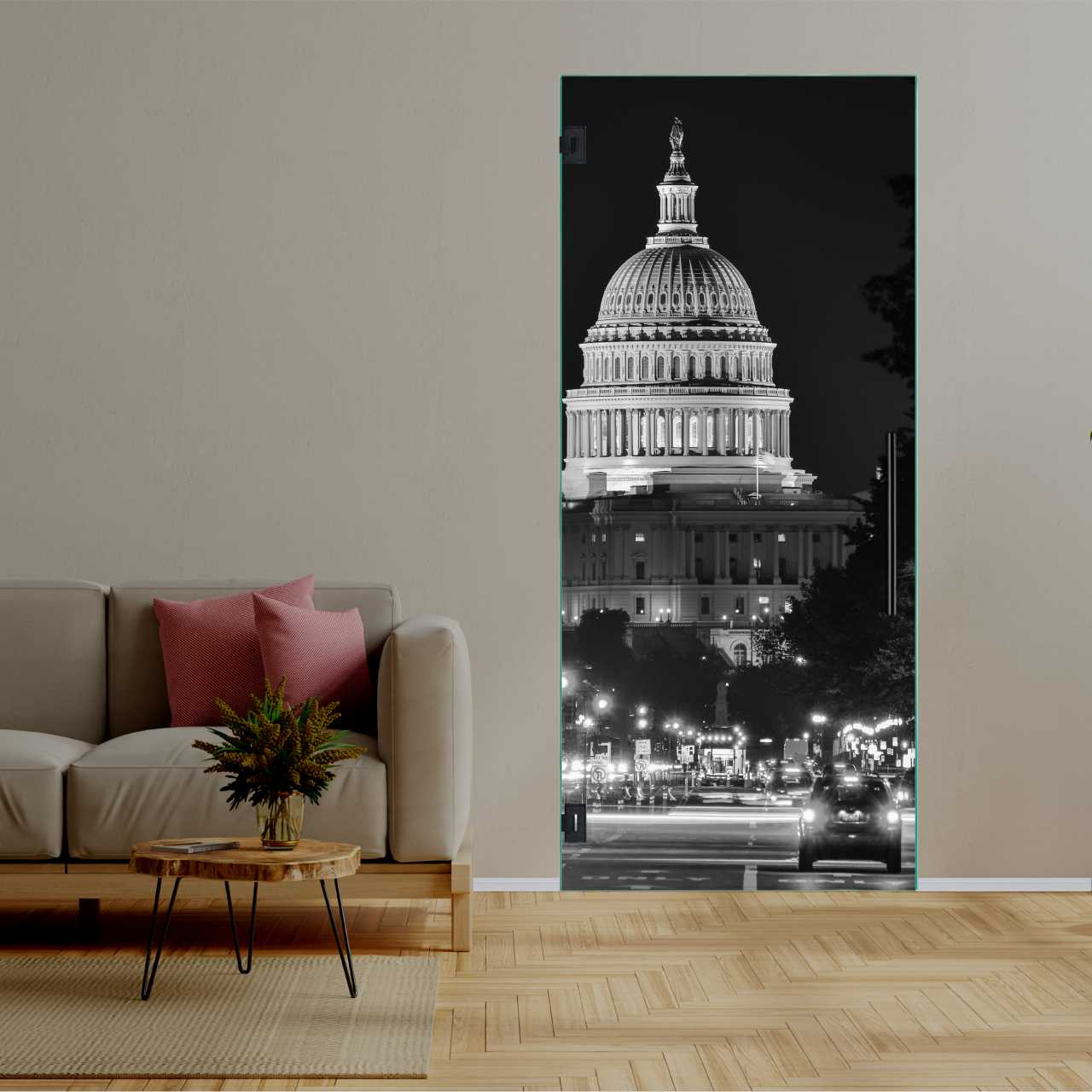 (Capitol) Digital Printing Swing Glass Door DPSD-6296