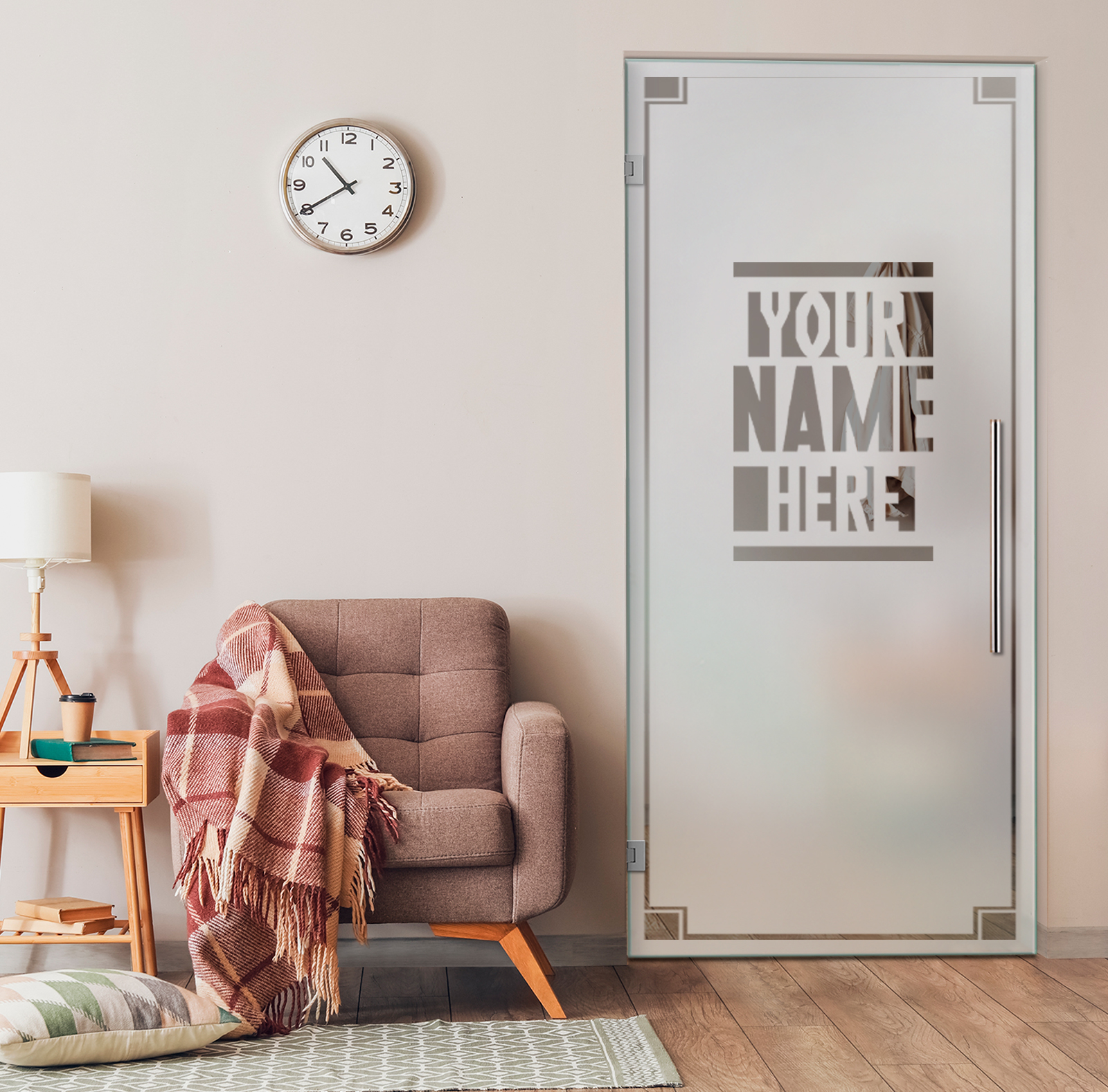 Swing Glass Door  (Semi-private) T-Handle