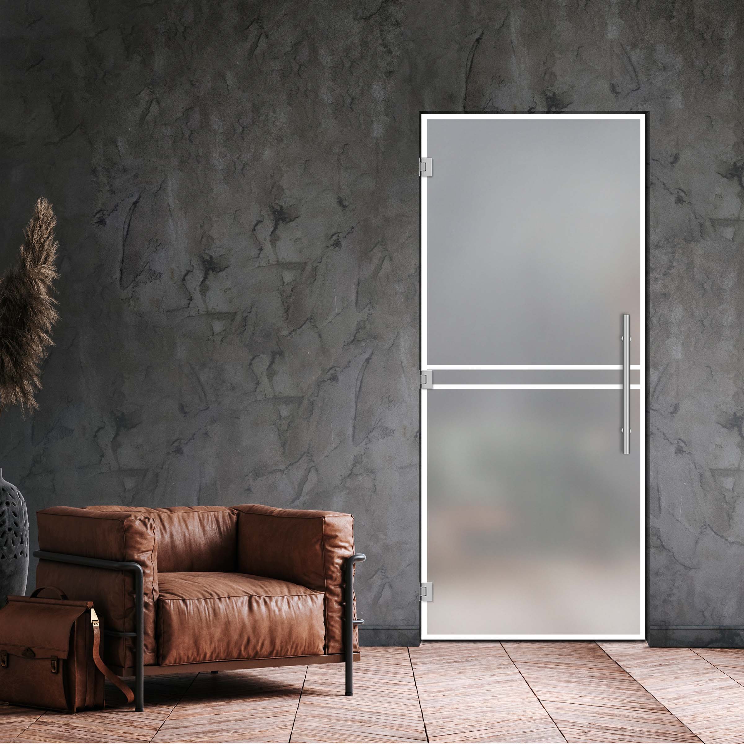 Swing Glass Door Industrial & Loft Style SD-4186