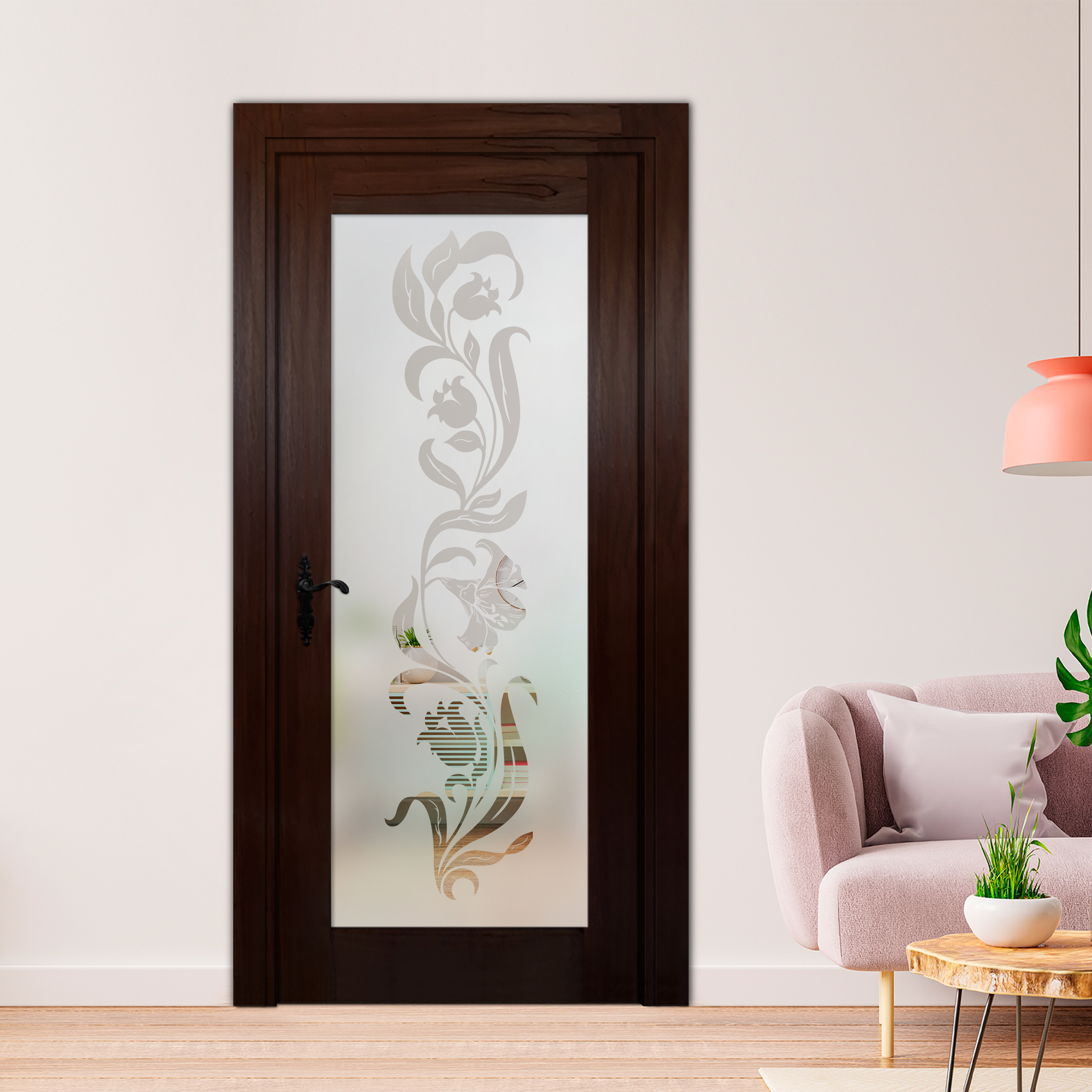 1 Lite Interior Door with Glass Insert 1LID-3184