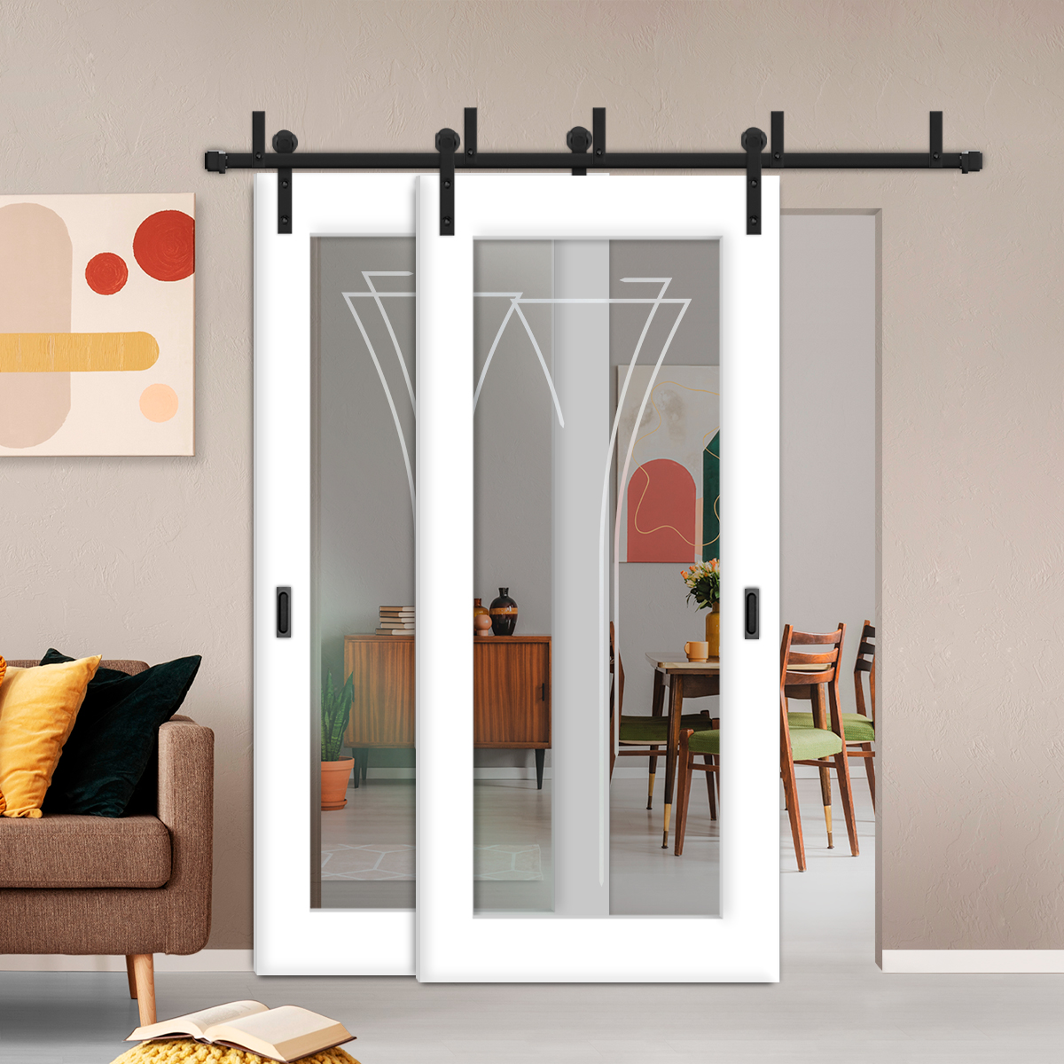 Sliding Barn Bypass Door (Model BGD-0011 Non-Private)