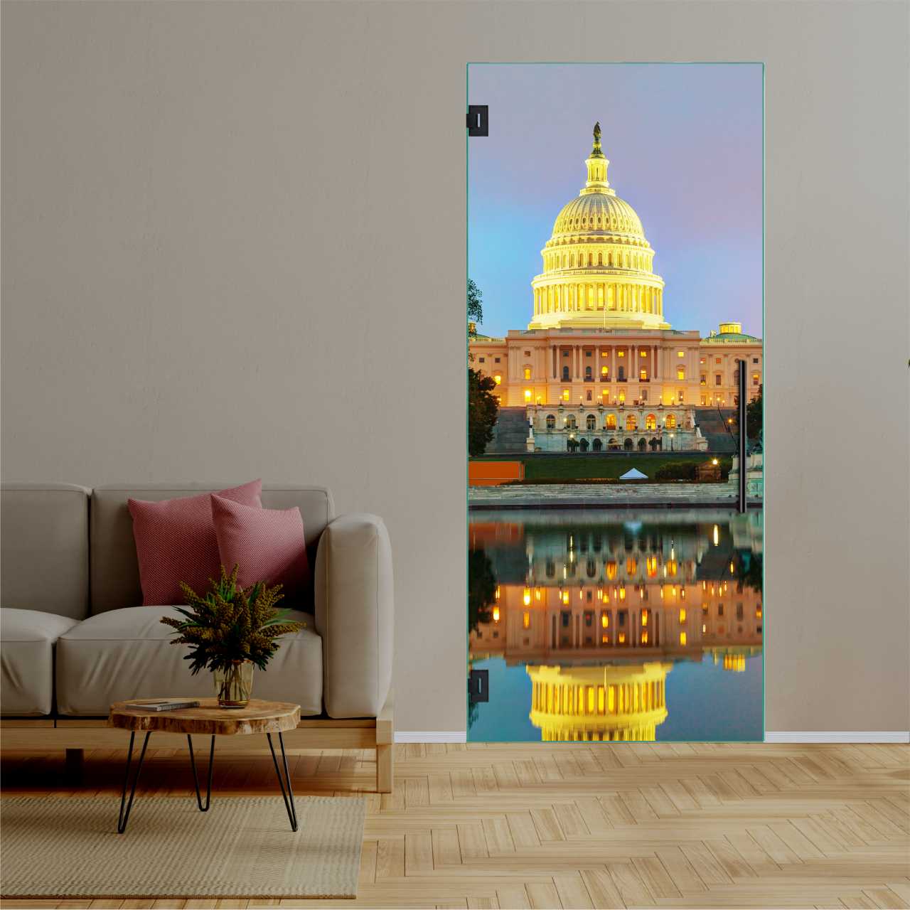 (Capitol) Digital Printing Swing Glass Door DPSD-6293